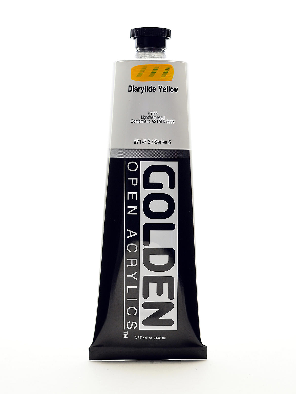 OPEN Acrylic Colors diarylide yellow 5 oz. tube