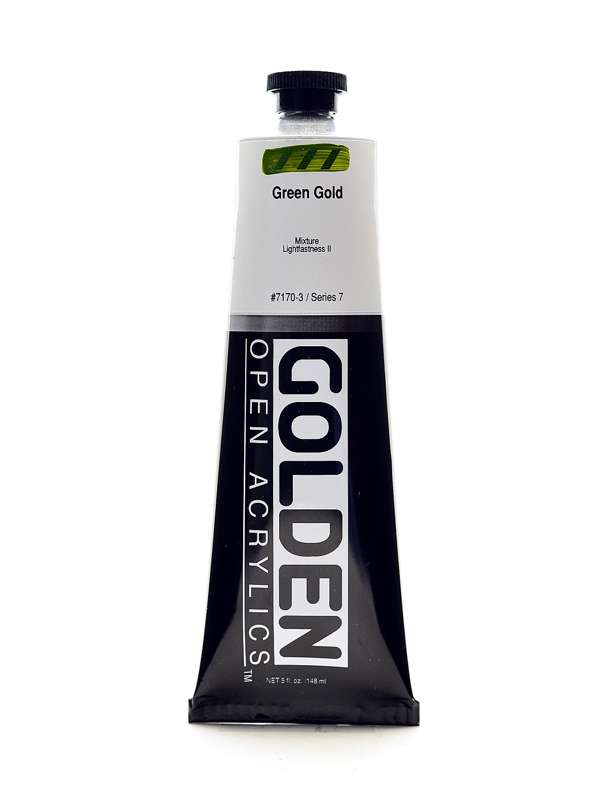 OPEN Acrylic Colors green gold 5 oz. tube