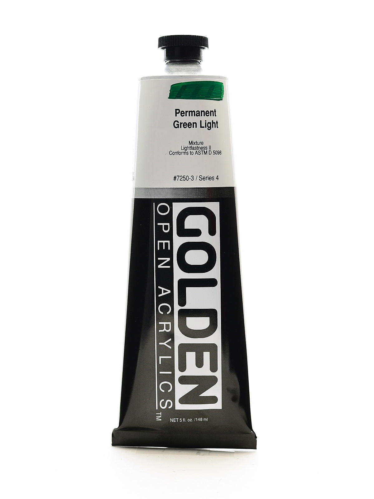 OPEN Acrylic Colors permanent green light 5 oz. tube