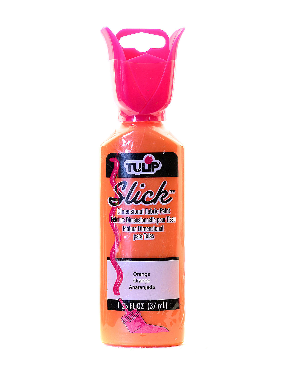 Slick Dimensional Fabric Paint orange 1 1 4 oz.