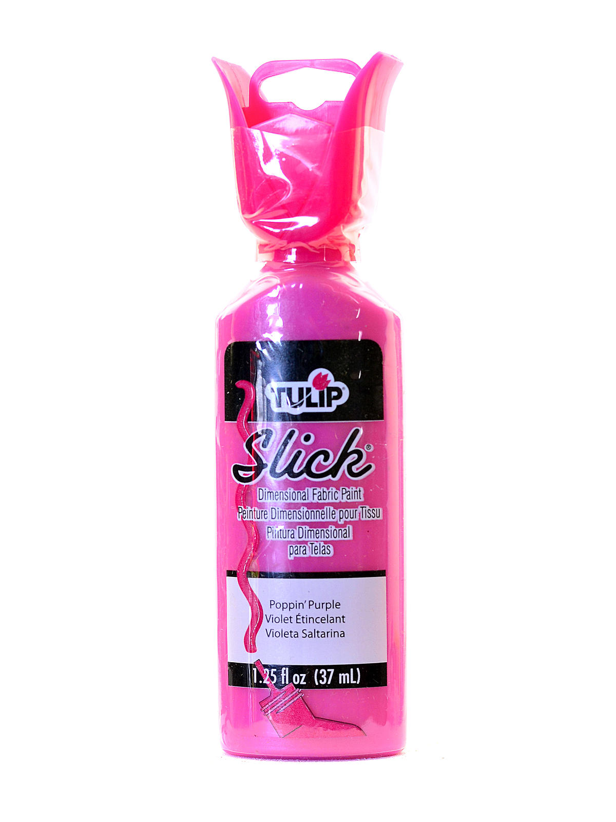 Slick Dimensional Fabric Paint poppin' purple 1 1 4 oz.