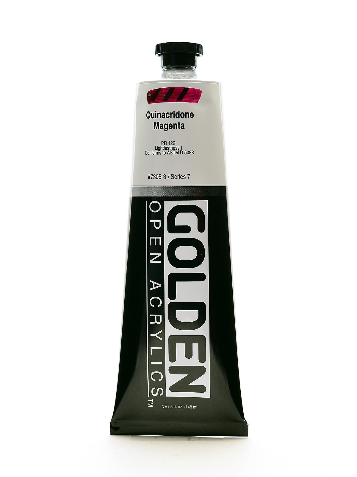 OPEN Acrylic Colors quinacridone magenta 5 oz. tube