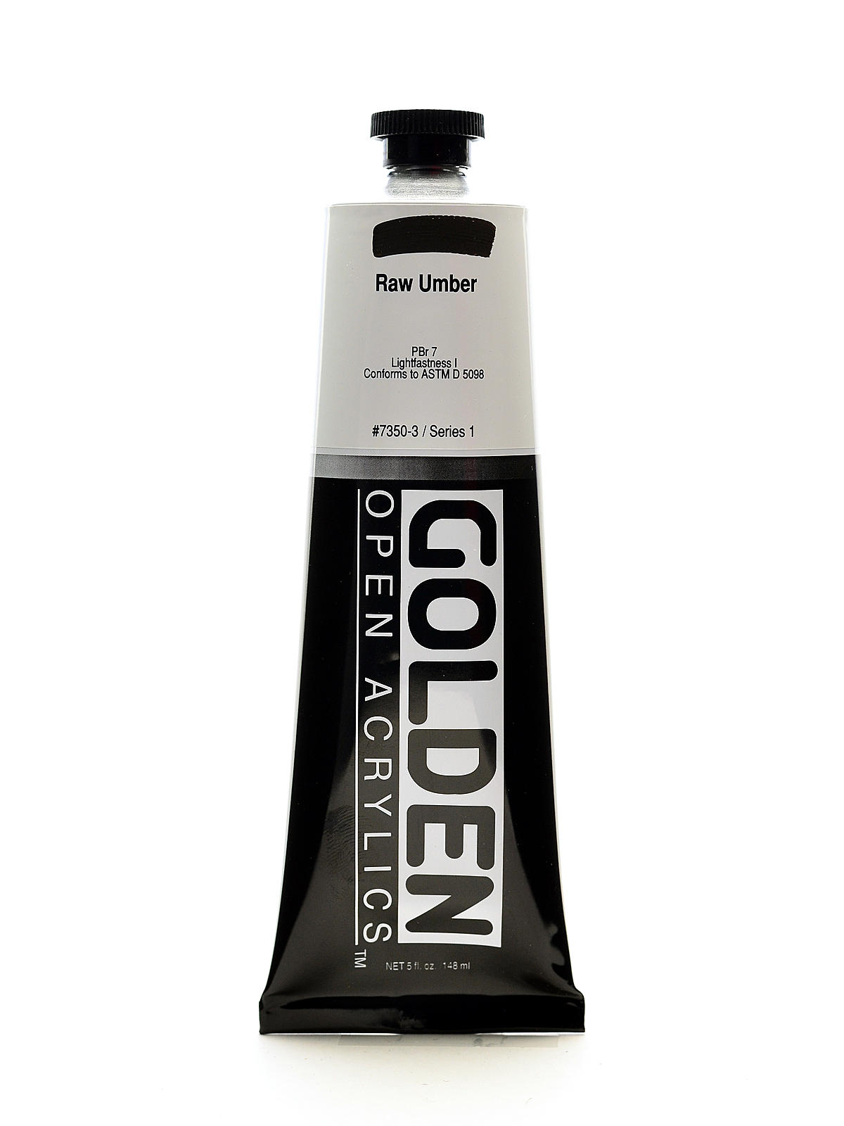 OPEN Acrylic Colors raw umber 5 oz. tube