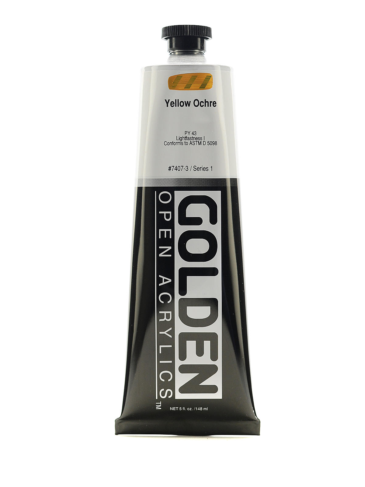 OPEN Acrylic Colors yellow ochre 5 oz. tube