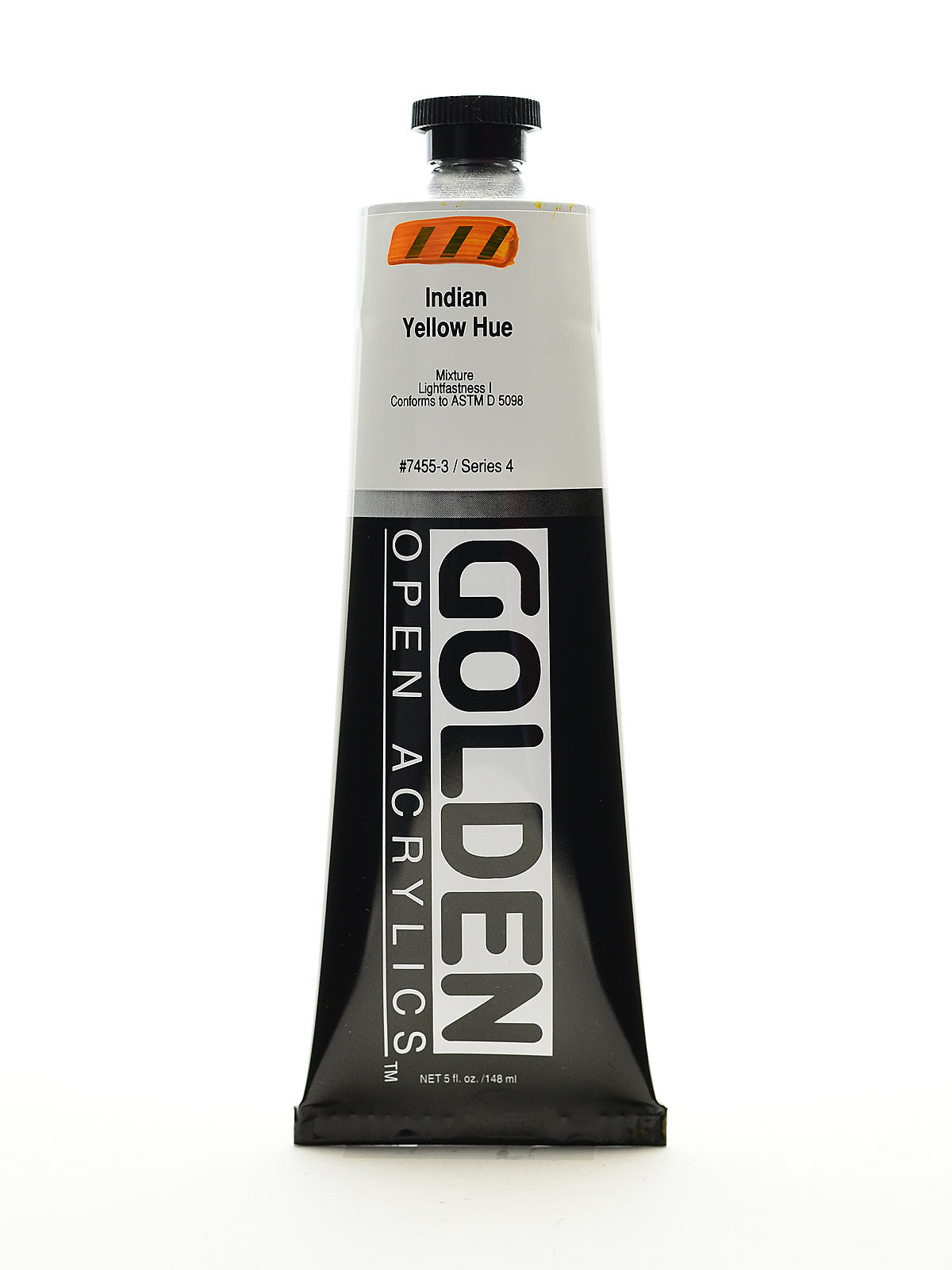 OPEN Acrylic Colors Indian yellow hue 5 oz. tube
