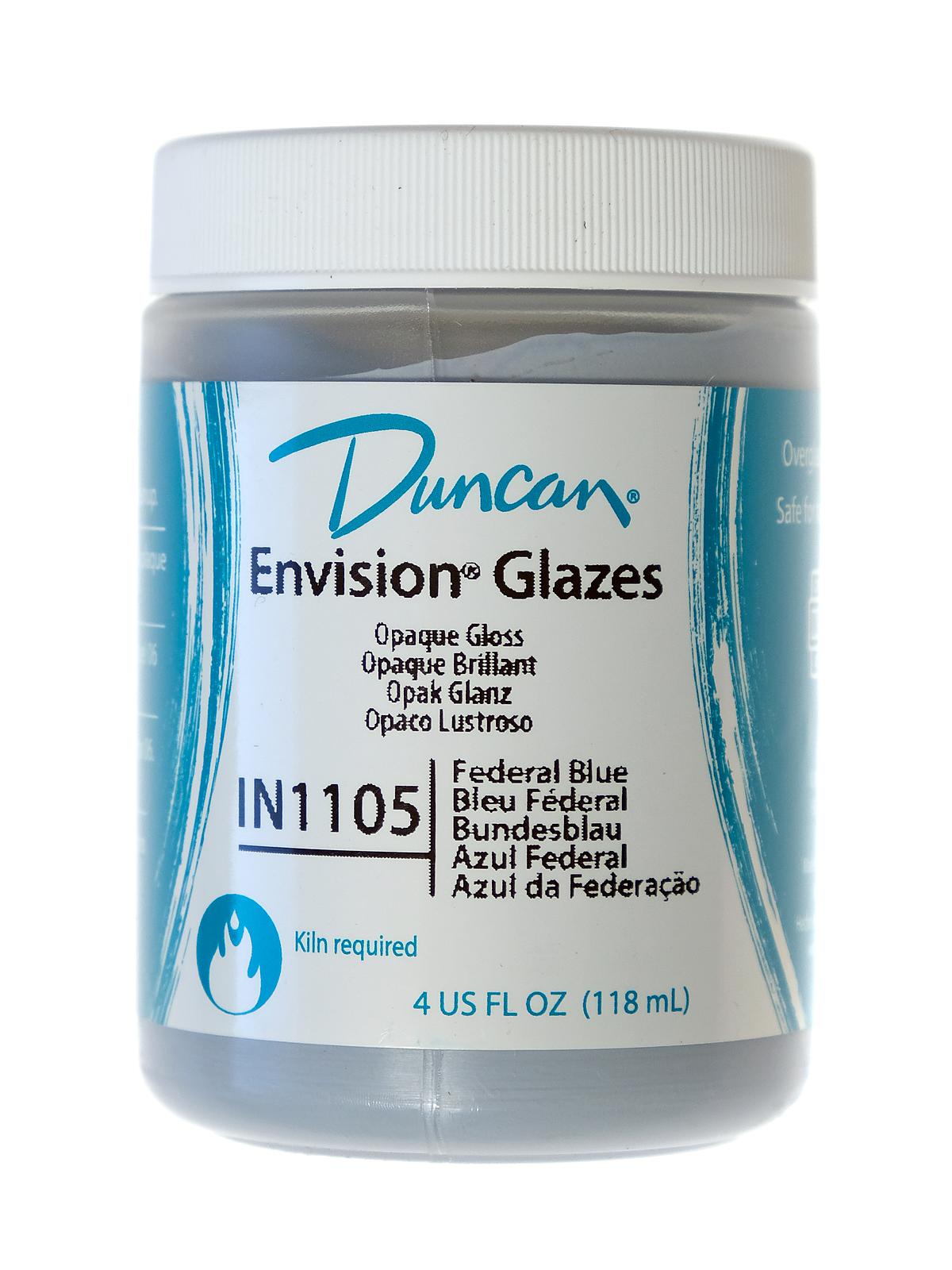 Envision Glazes Federal Blue Opaque 4 Oz.