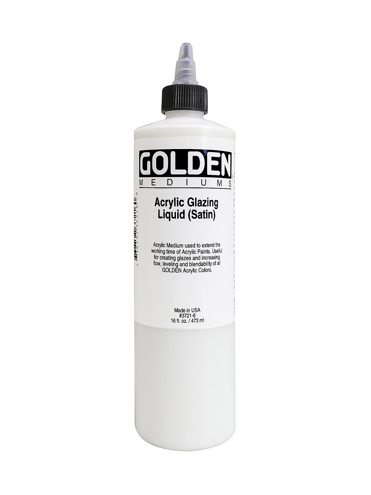Acrylic Glazing Liquid satin 16 oz.