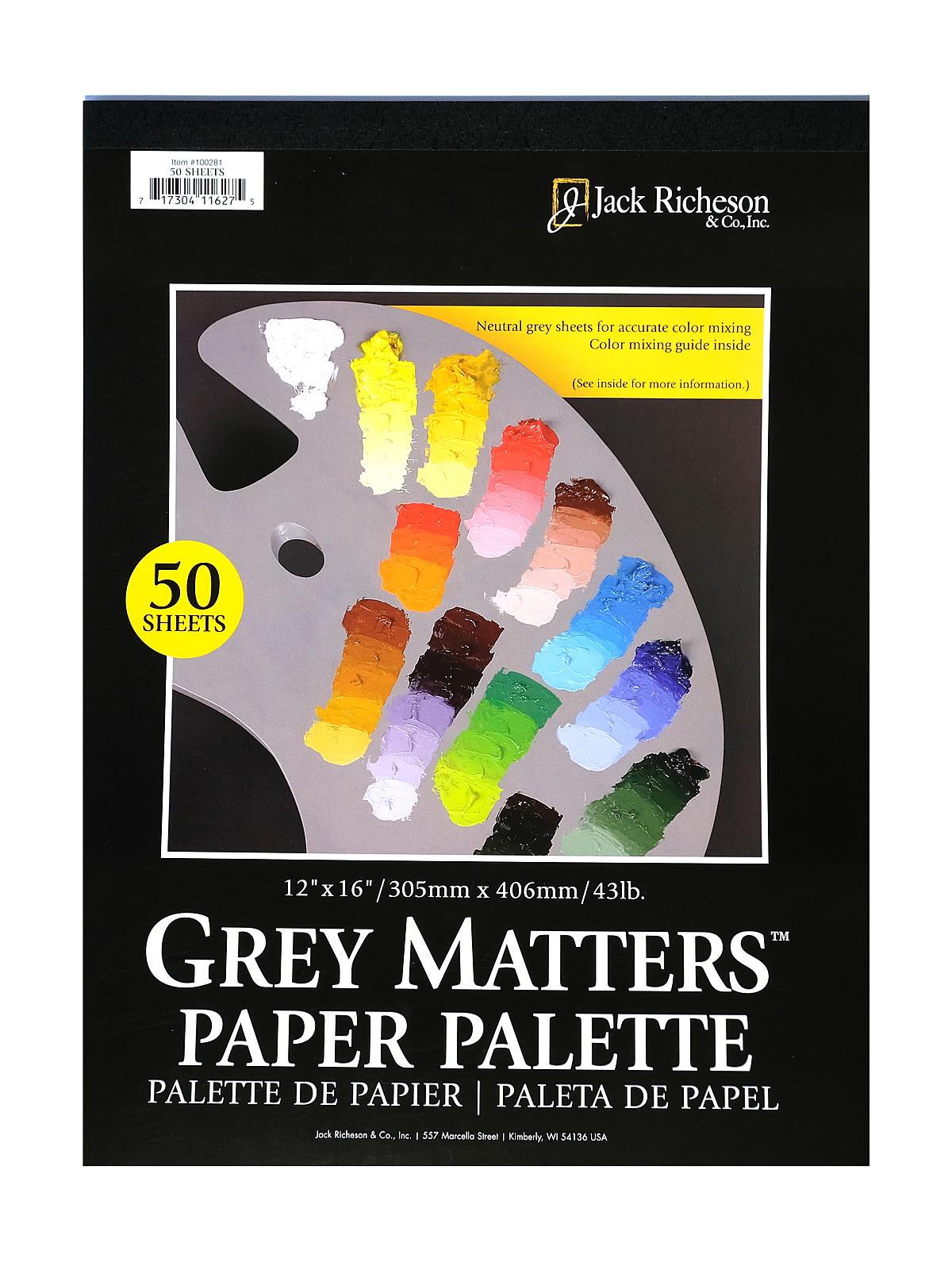 Grey Matters Paper Palettes 12 In. X 16 In.