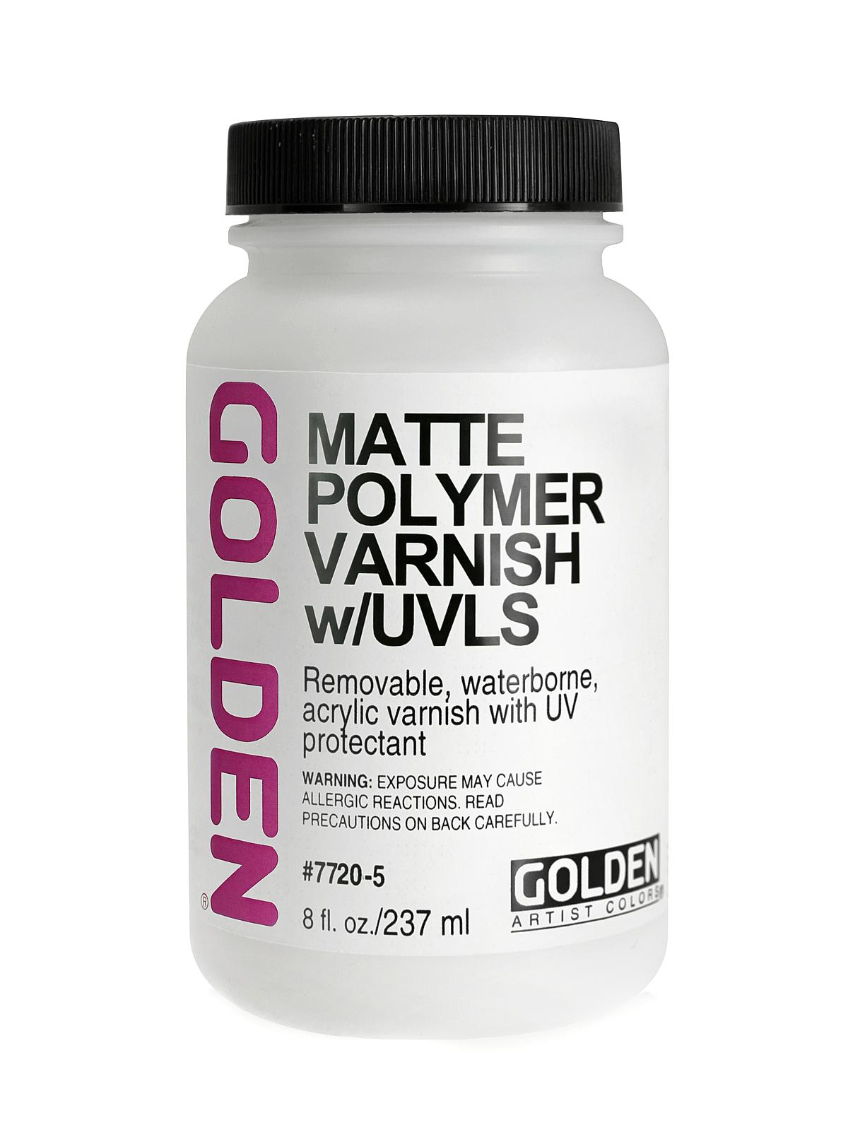 Waterborne Varnish with UVLS matte 8 oz.