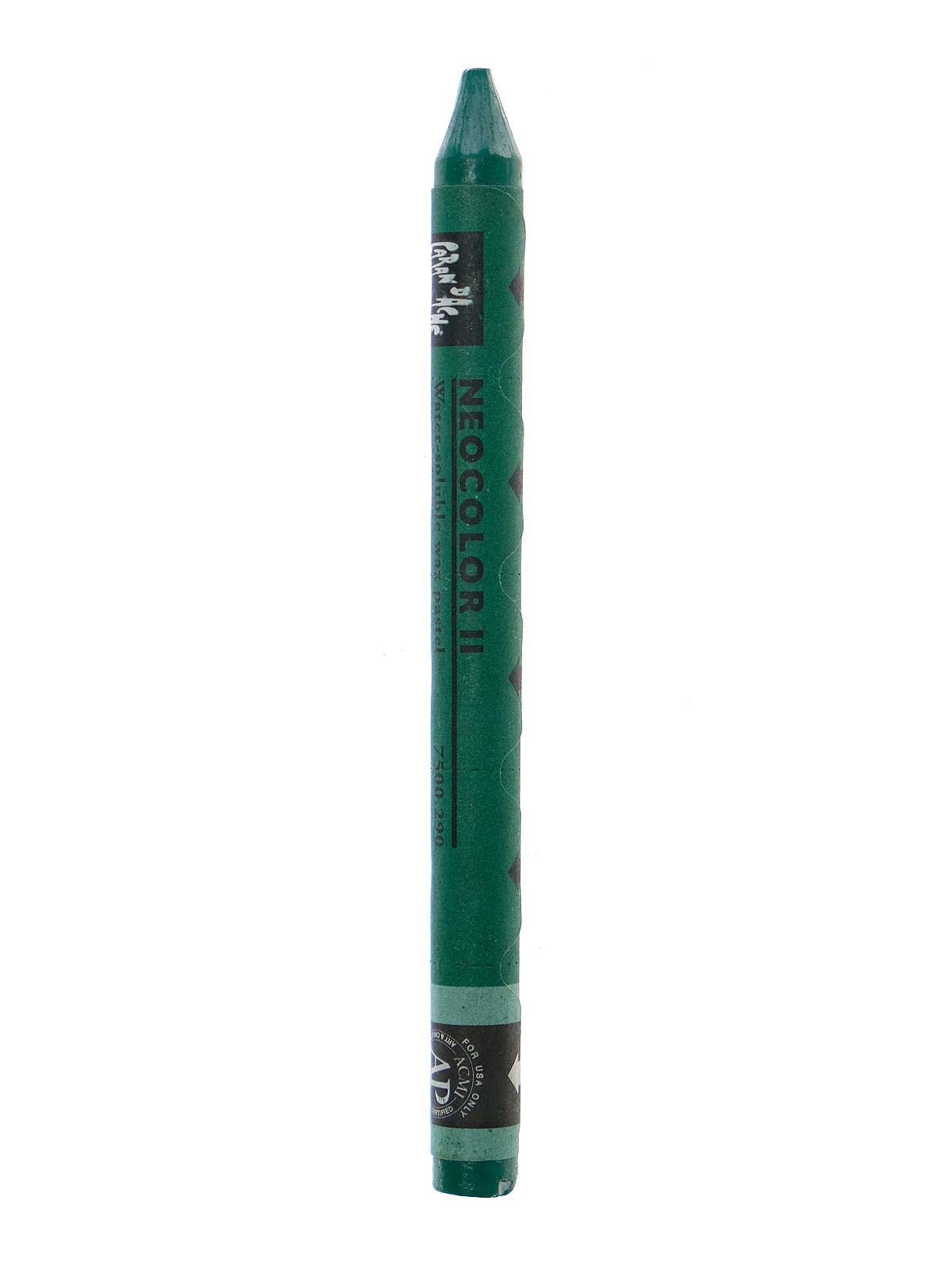 Neocolor II Aquarelle Water Soluble Wax Pastels empire green
