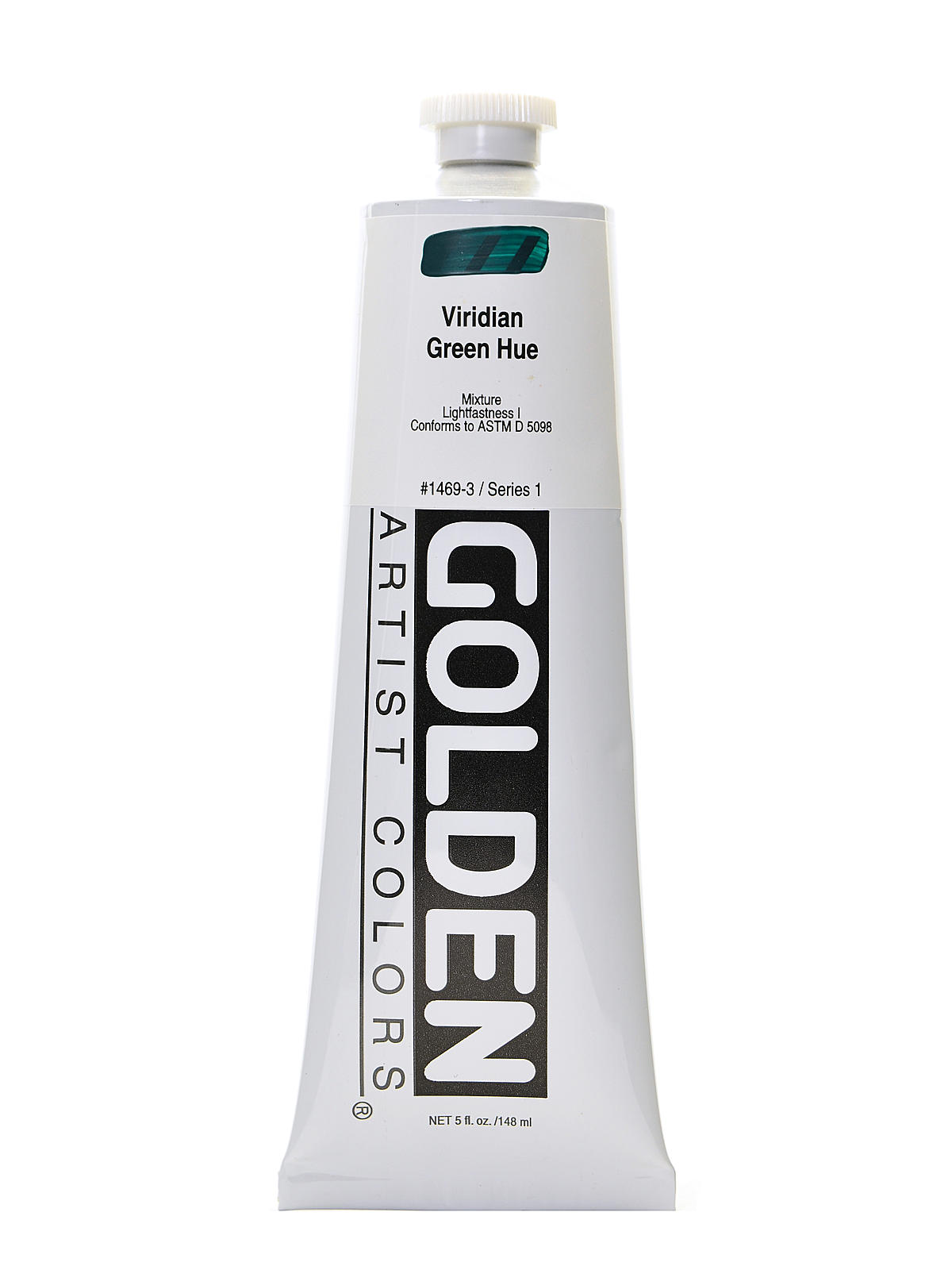 Heavy Body Acrylics historical viridian green hue 5 oz.