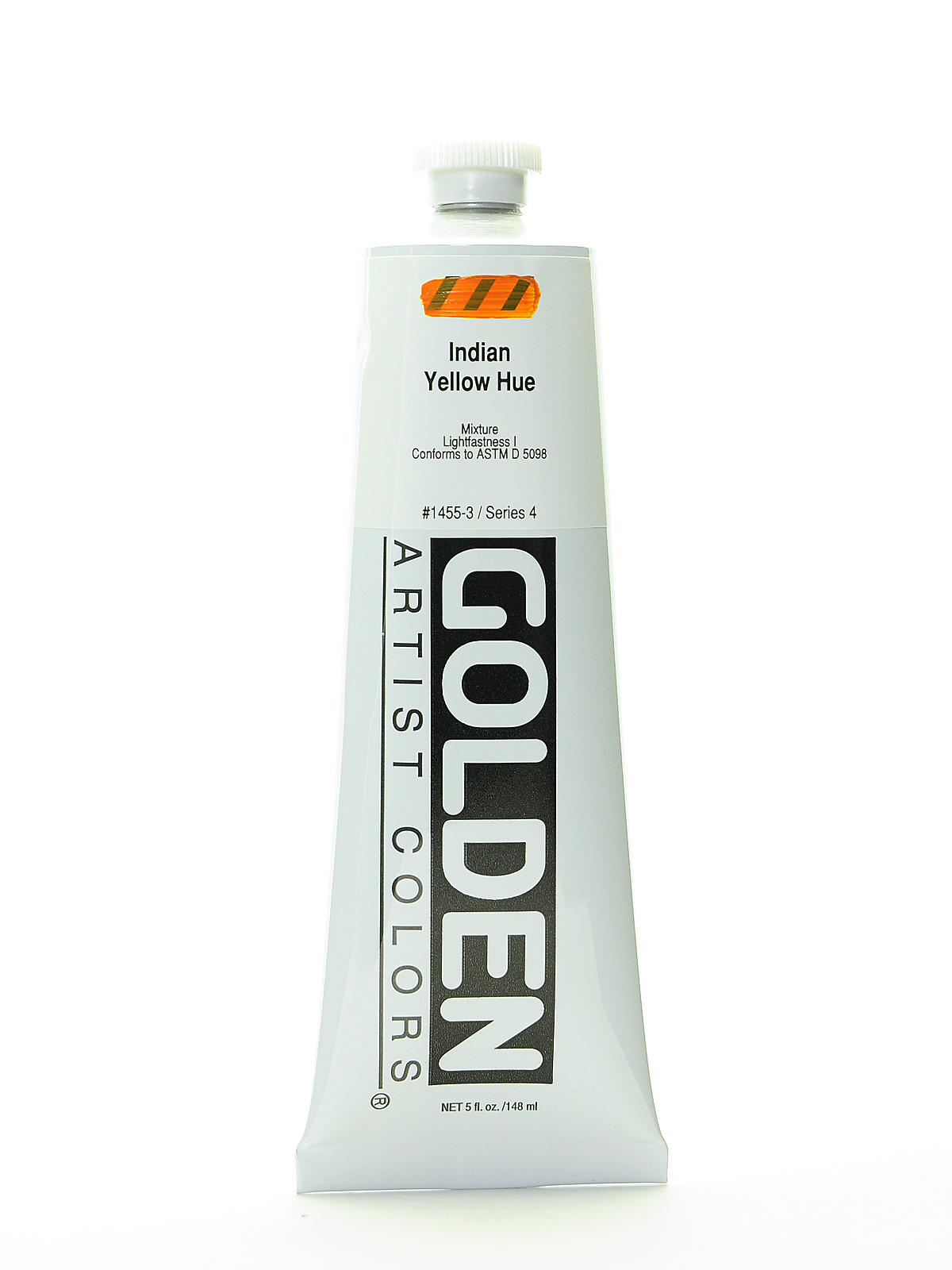 Heavy Body Acrylics historical indian yellow hue 5 oz.