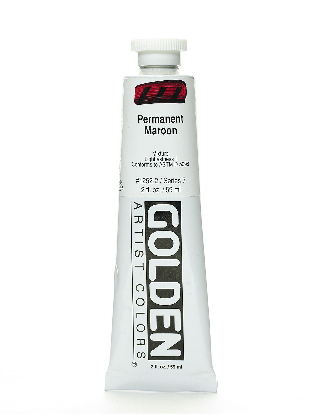 Heavy Body Acrylics permanent maroon 2 oz.