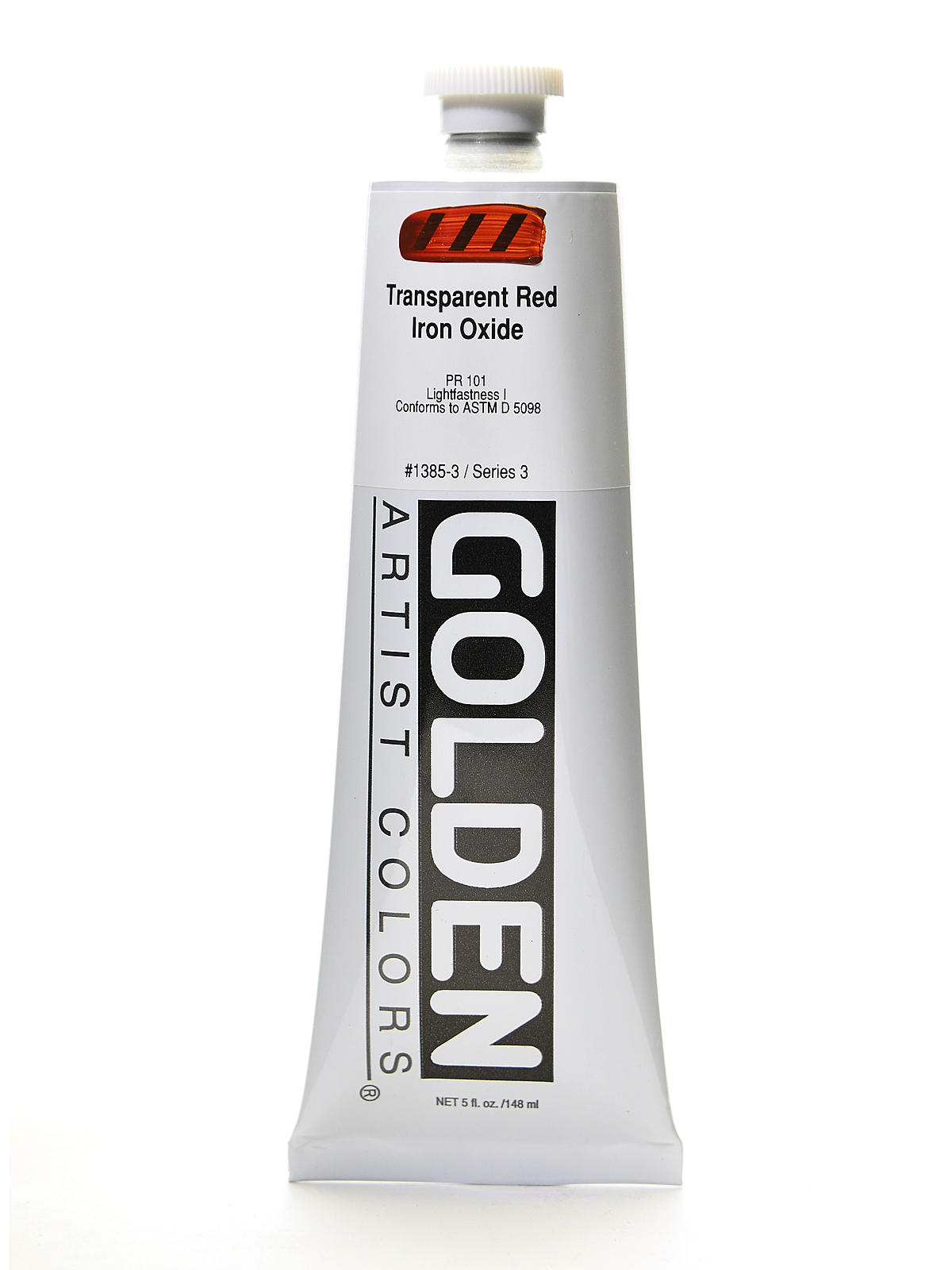 Heavy Body Acrylics transparent red iron oxide 5 oz.