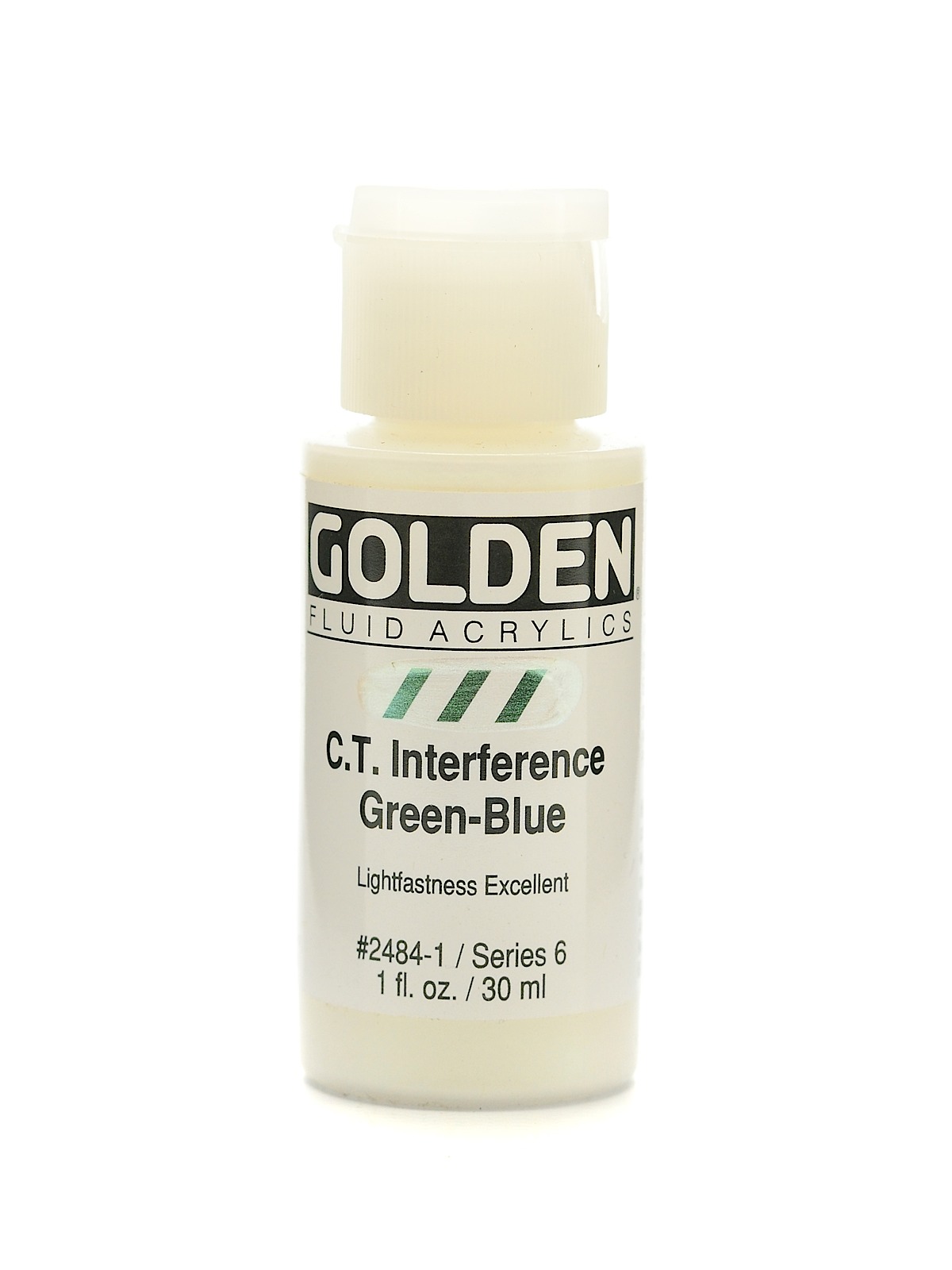 Fluid Acrylics interference green-blue (CT) 1 oz.