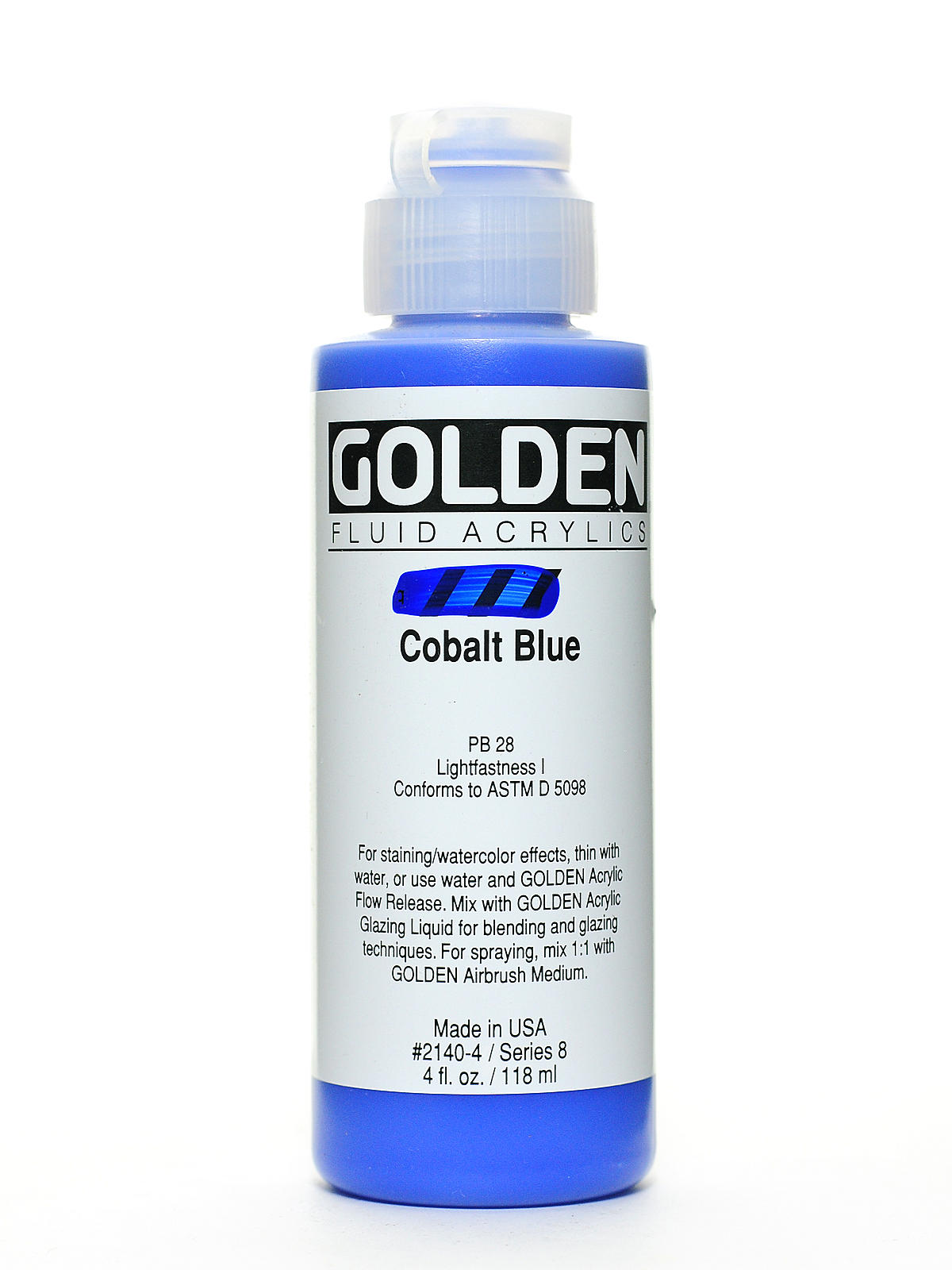 Fluid Acrylics cobalt blue 4 oz.