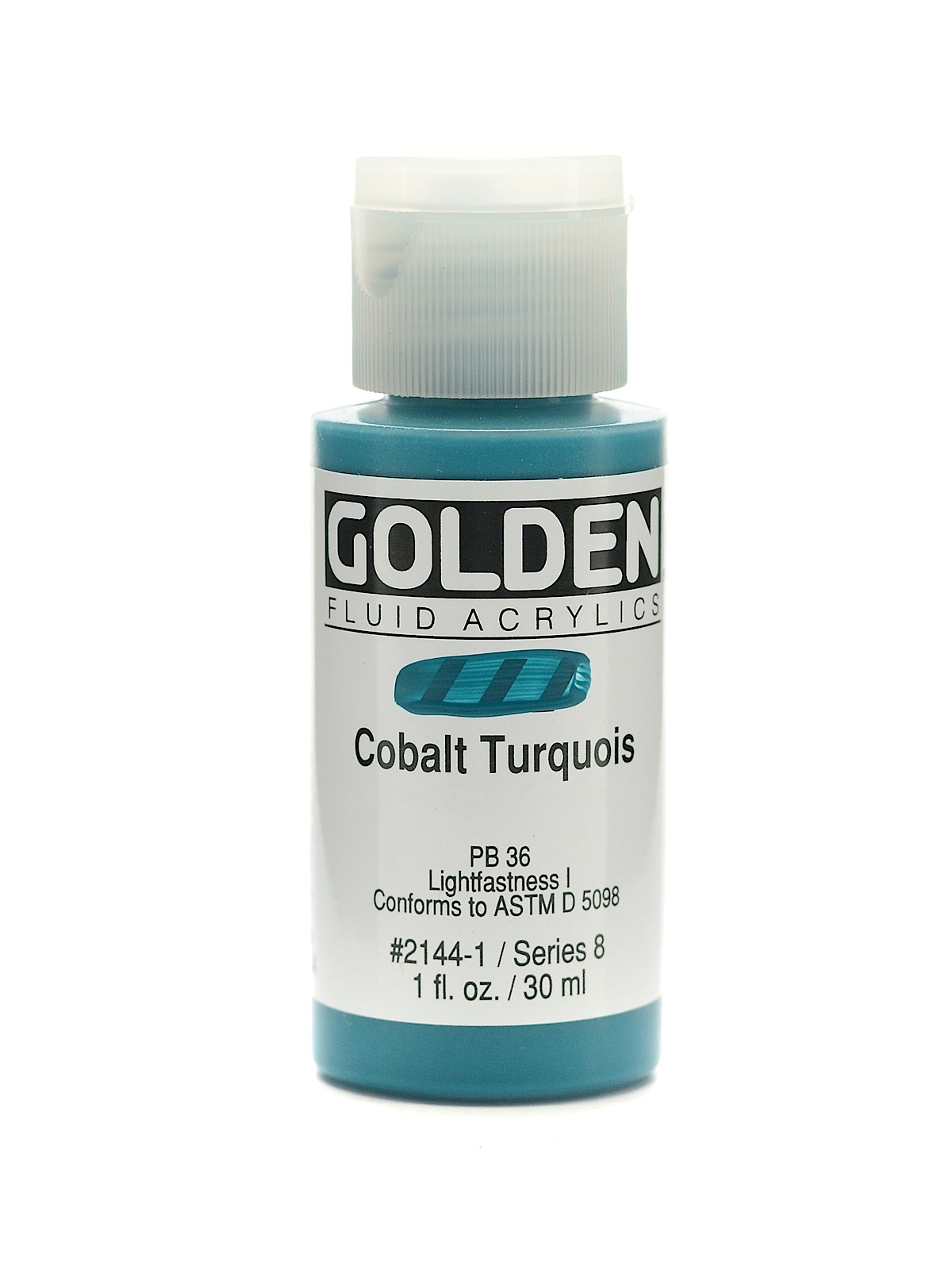 Fluid Acrylics cobalt turquoise 1 oz.