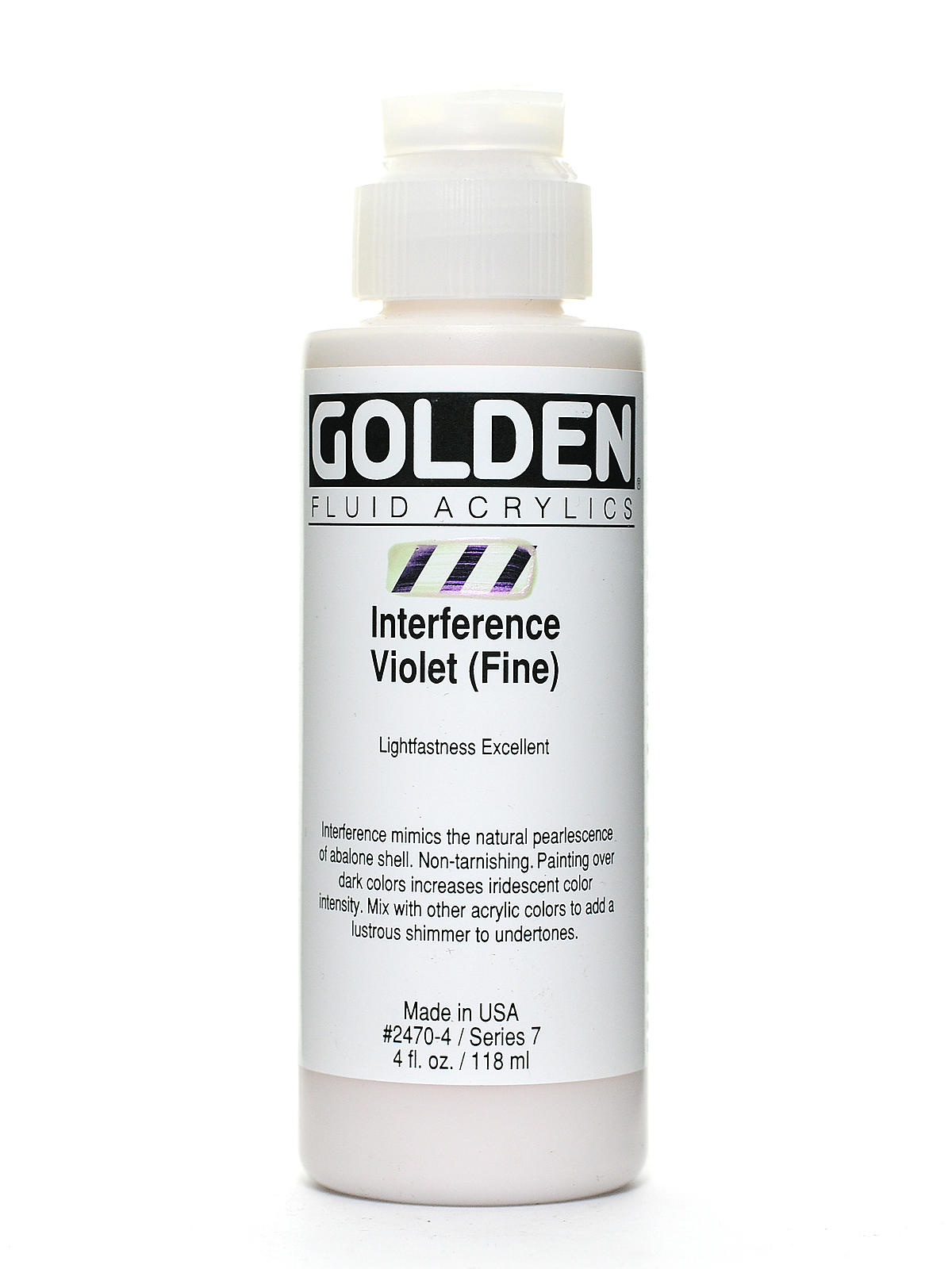 Fluid Acrylics interference violet fine 4 oz.