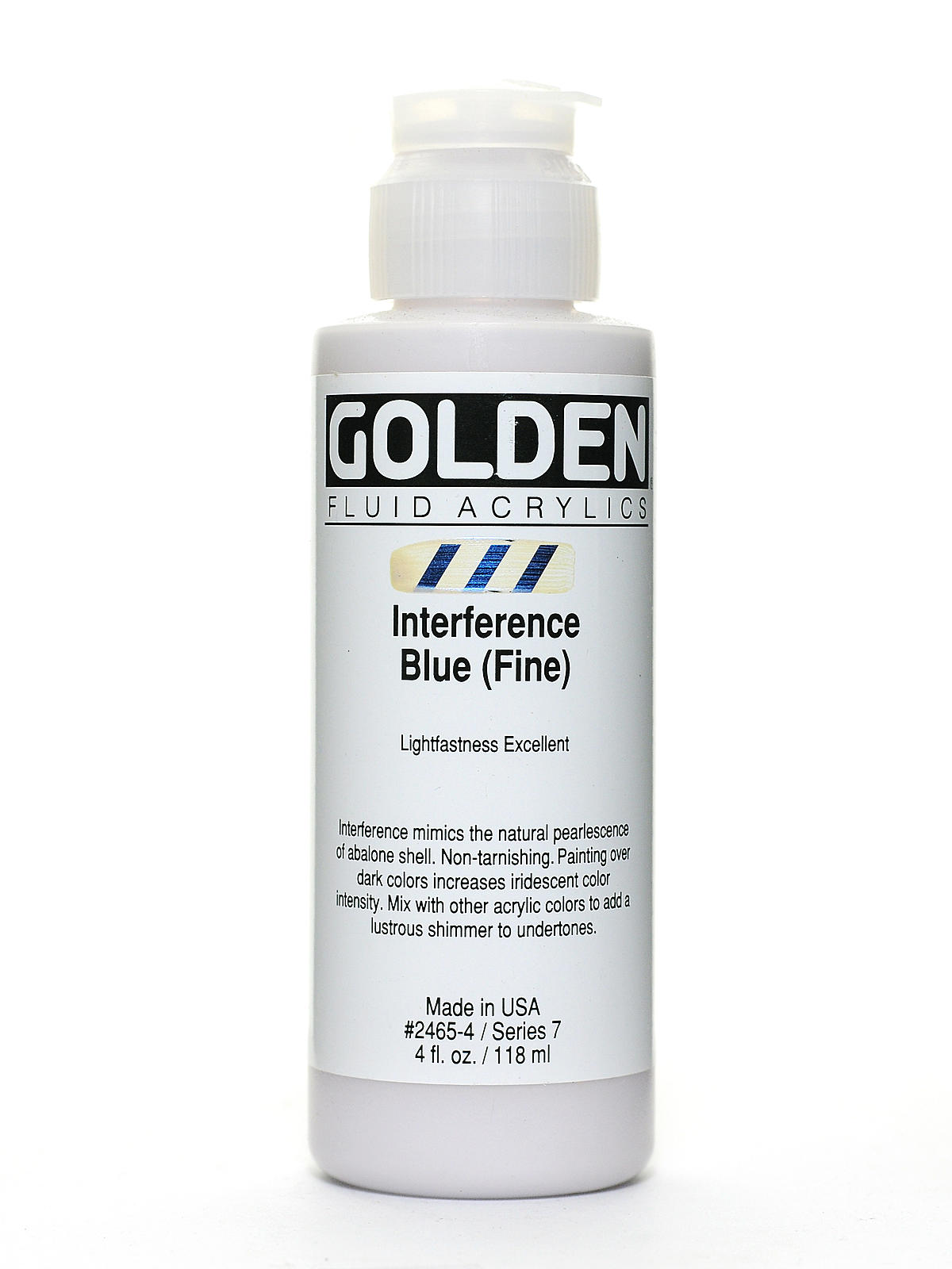 Fluid Acrylics interference blue fine 4 oz.