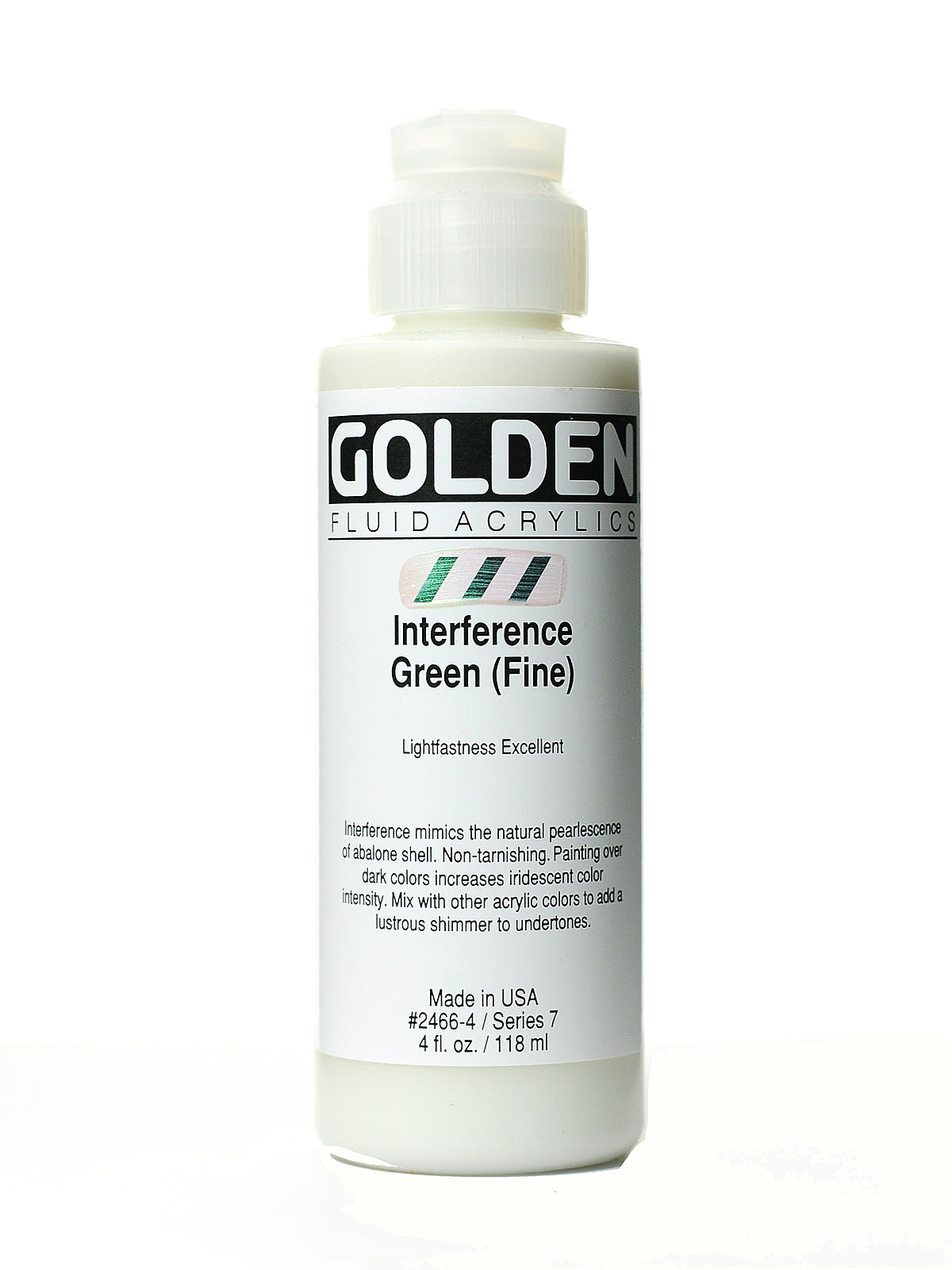 Fluid Acrylics interference green fine 4 oz.