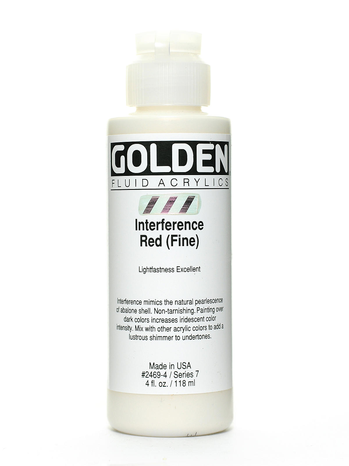 Fluid Acrylics interference red fine 4 oz.