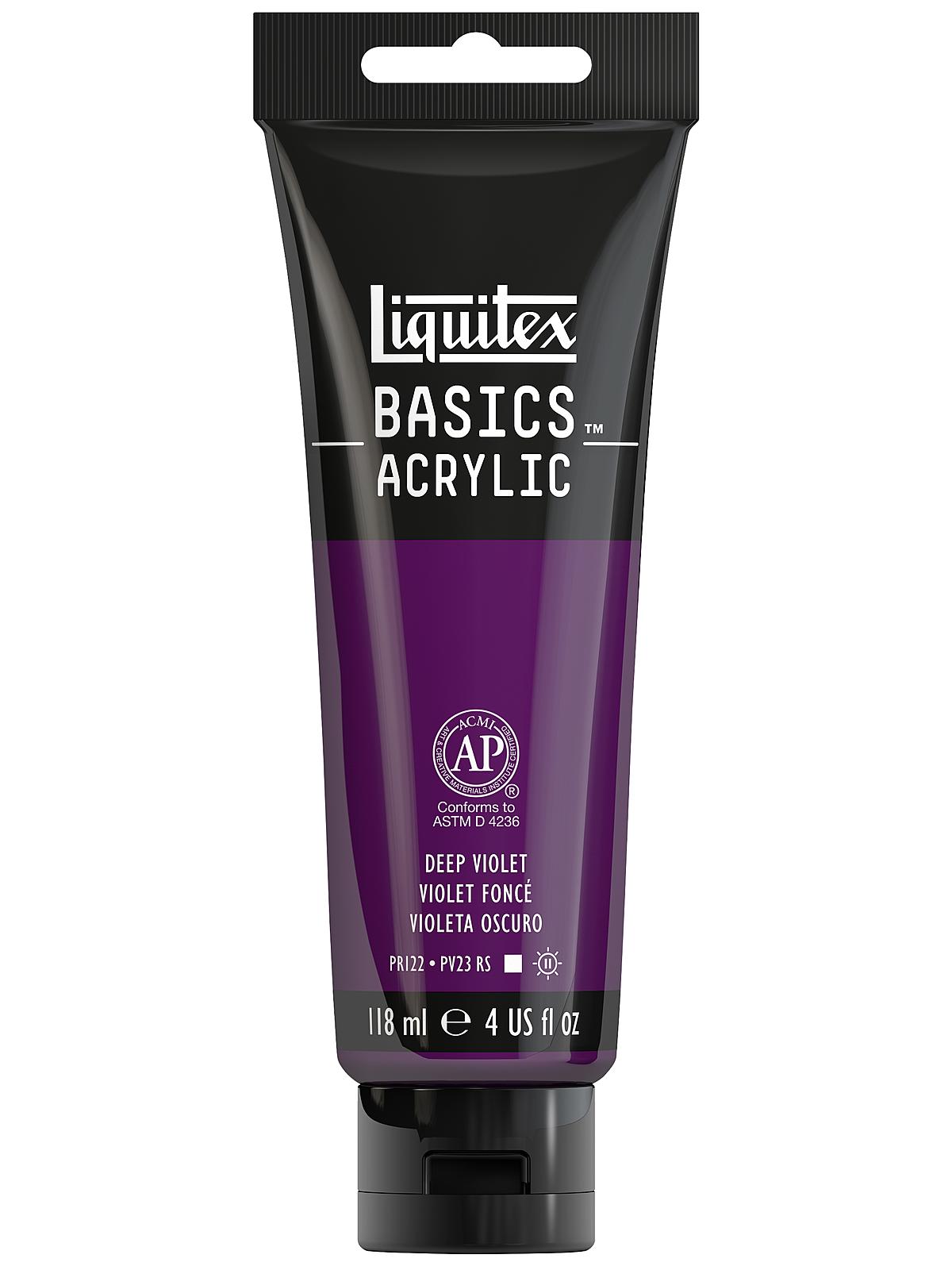 Basics Acrylics Colors deep violet 4 oz. tube