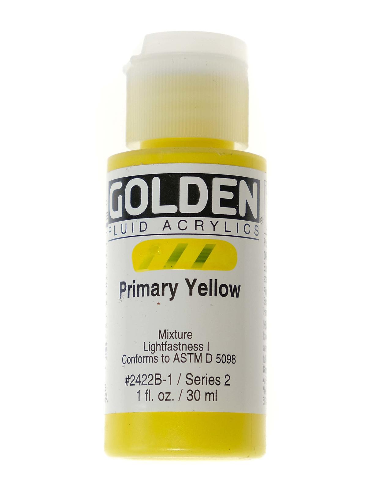 Fluid Acrylics primary yellow 1 oz.