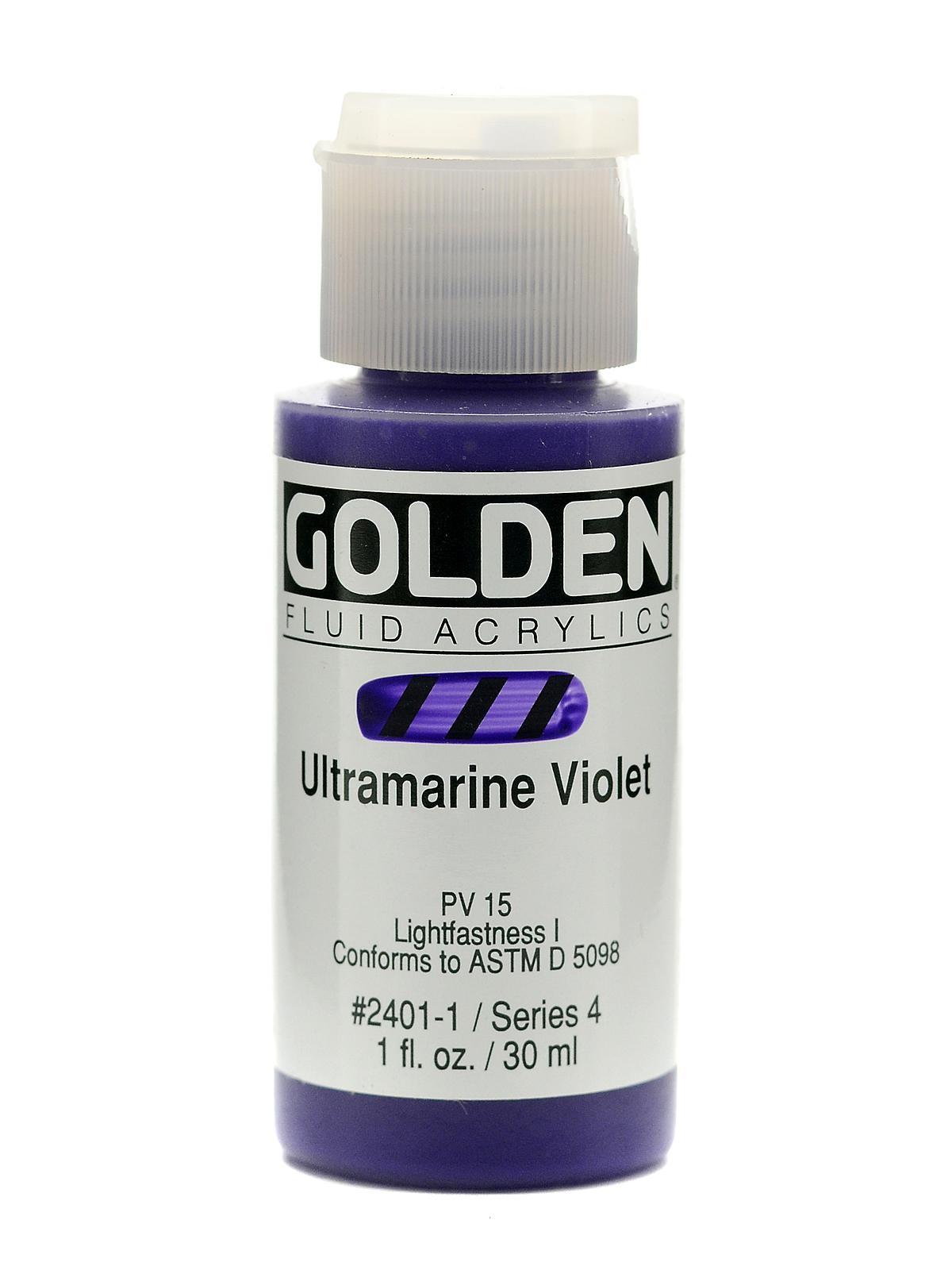 Fluid Acrylics ultramarine violet 1 oz.