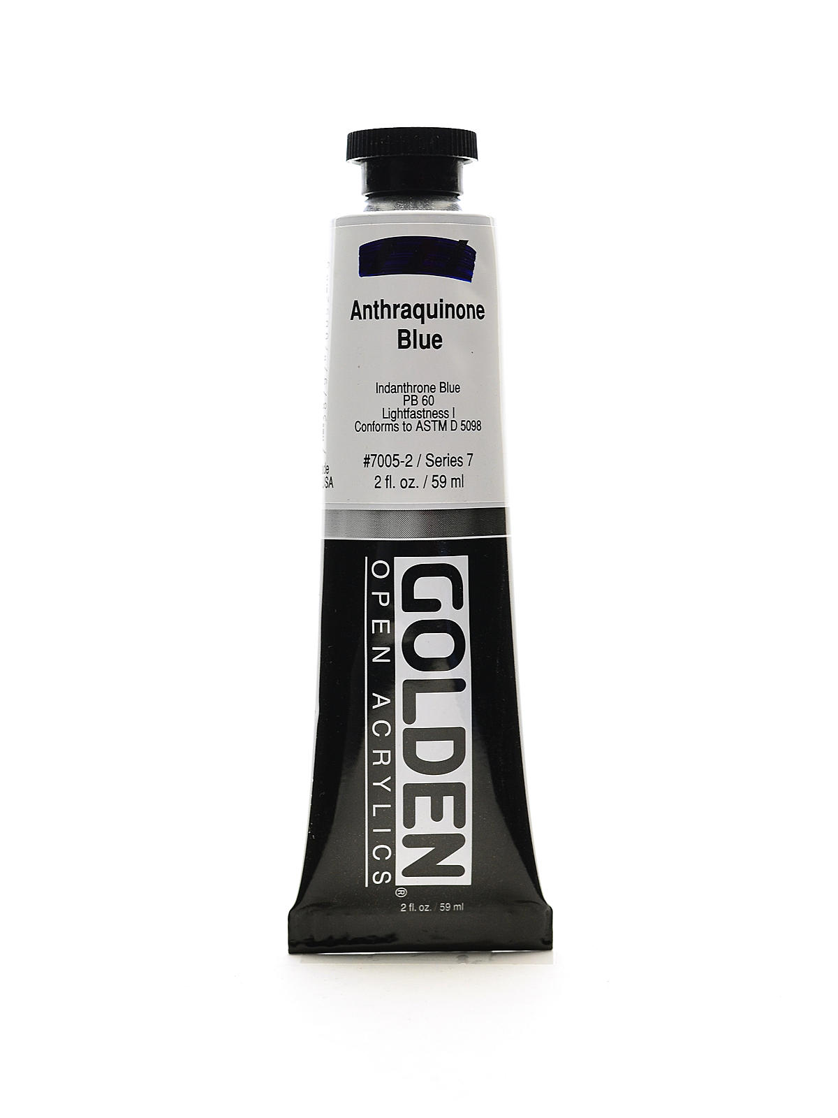 OPEN Acrylic Colors anthraquinone blue 2 oz. tube