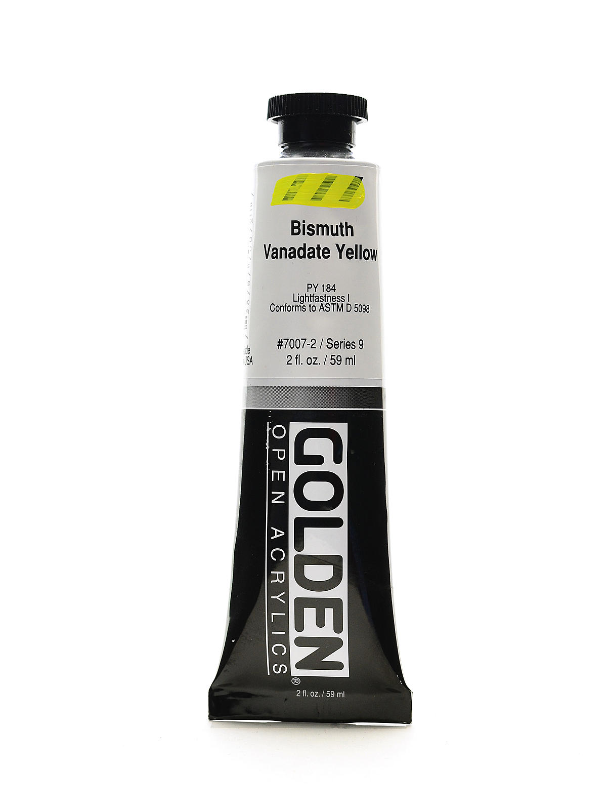 OPEN Acrylic Colors bismuth vanadate yellow 2 oz. tube
