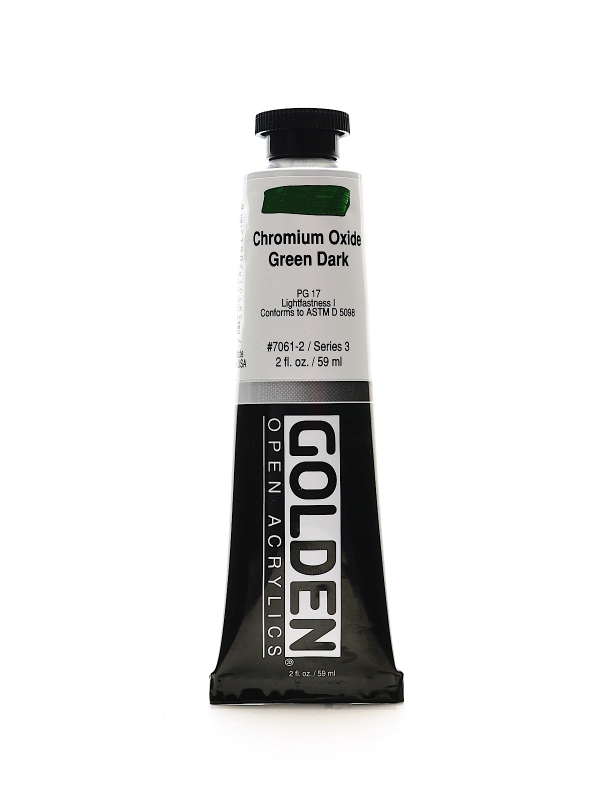 OPEN Acrylic Colors chromium oxide green dark 2 oz. tube
