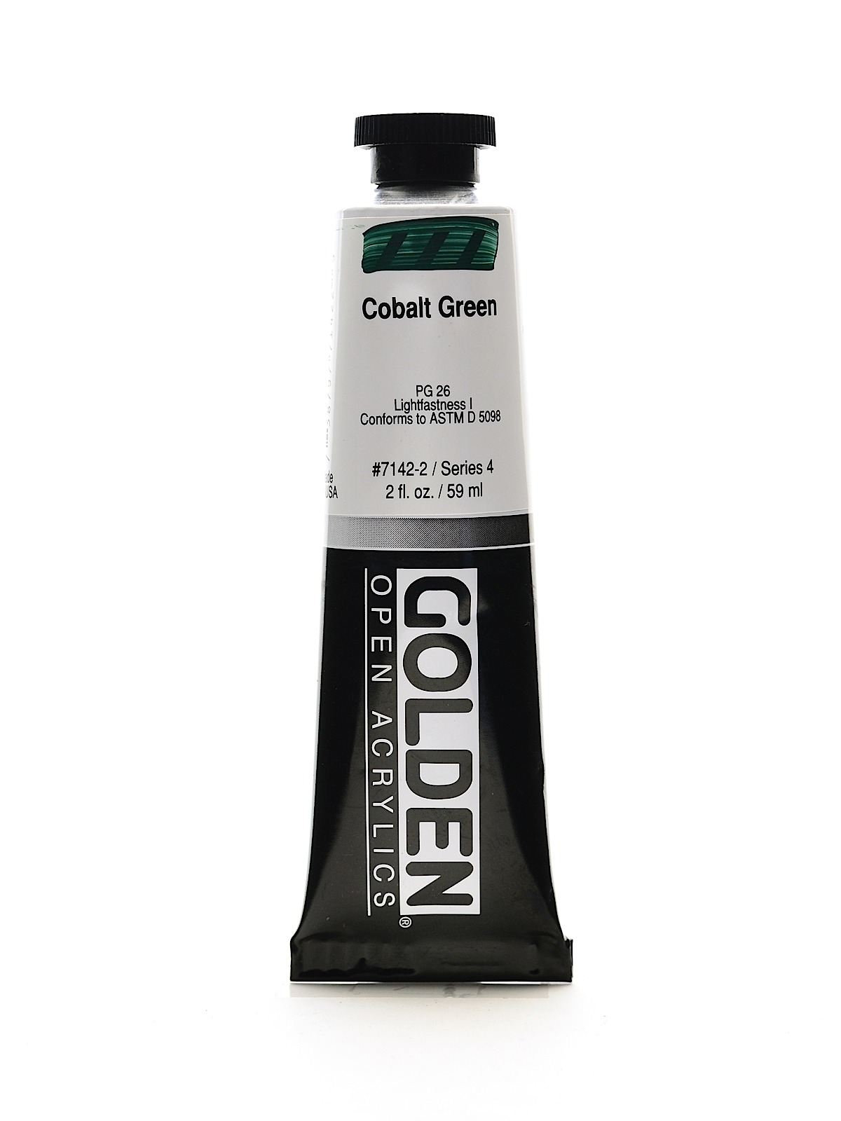 OPEN Acrylic Colors cobalt green 2 oz. tube