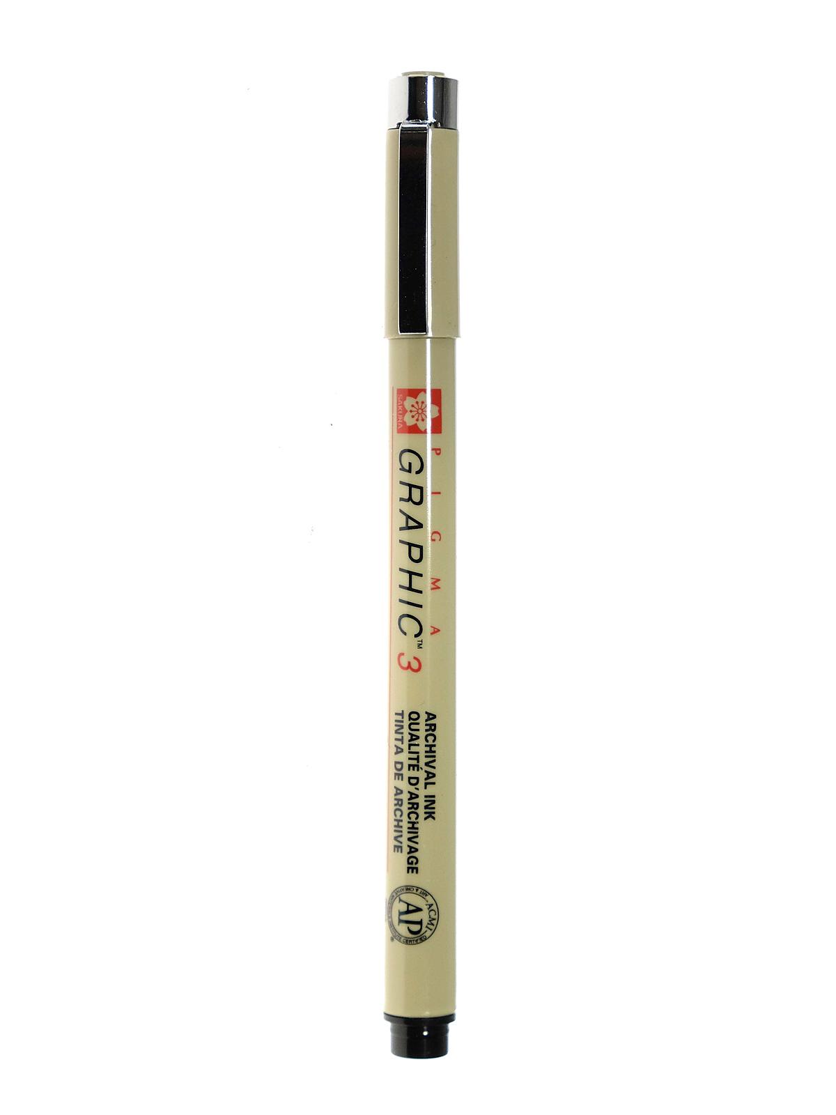 Pigma Graphic Pen 3.0 mm black each