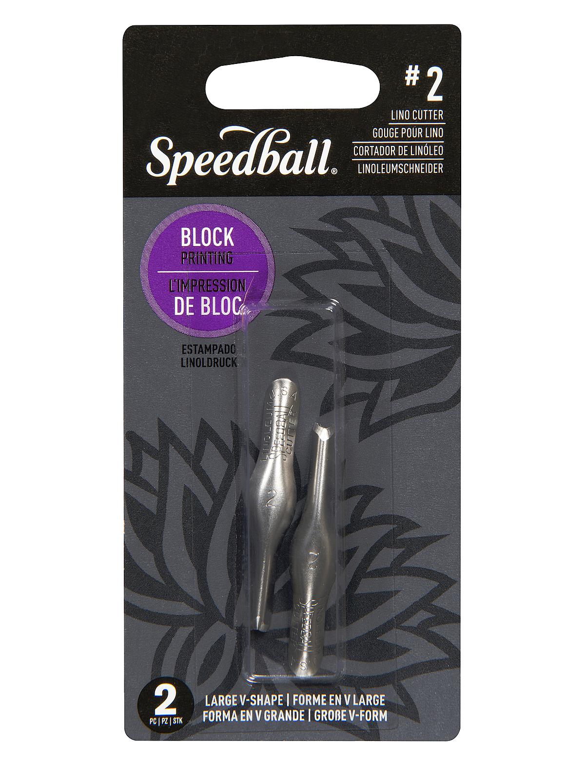 Linoleum Cutter no. 2 V-gouge pack of 2