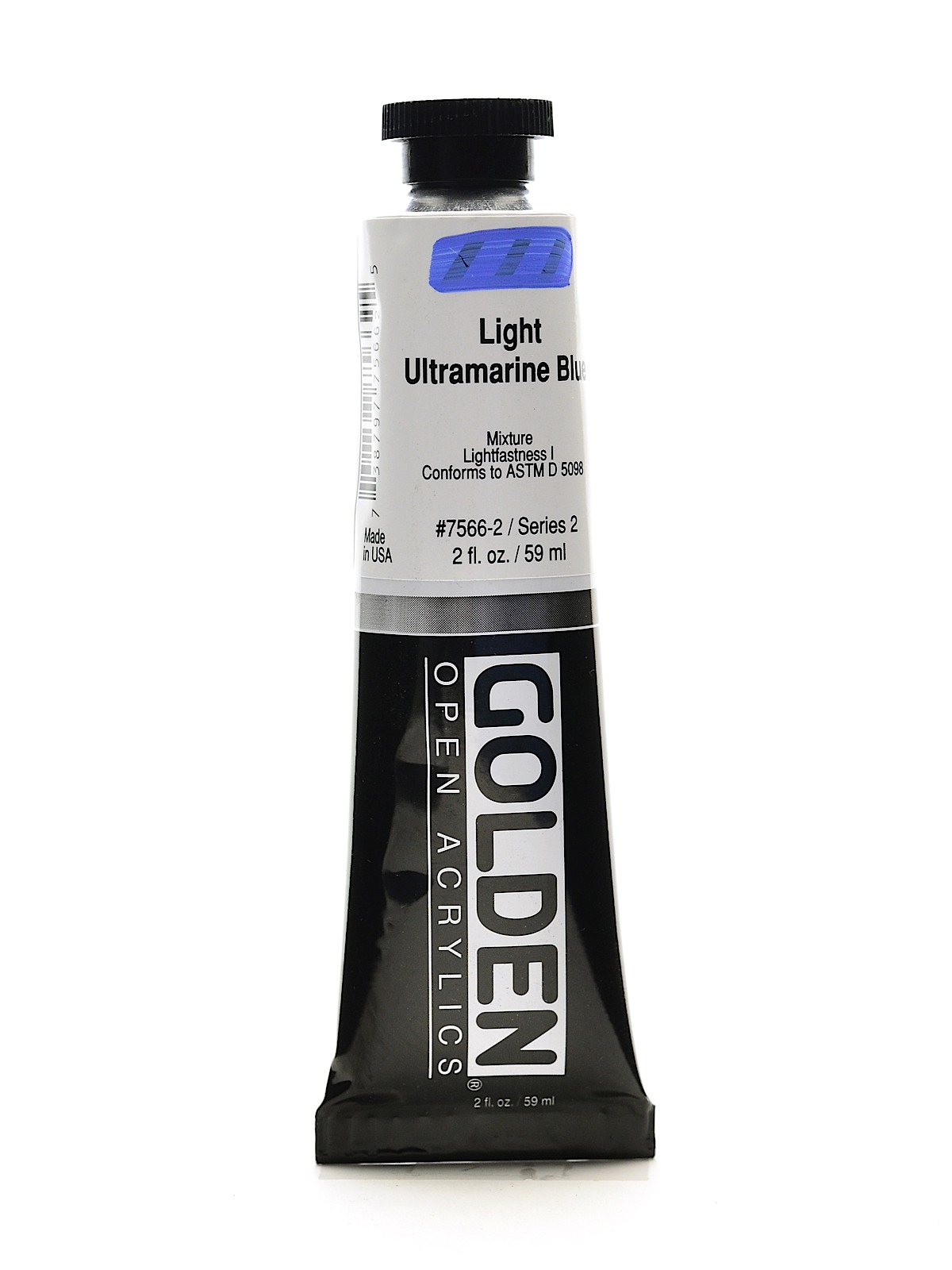 OPEN Acrylic Colors light ultramarine blue 2 oz. tube