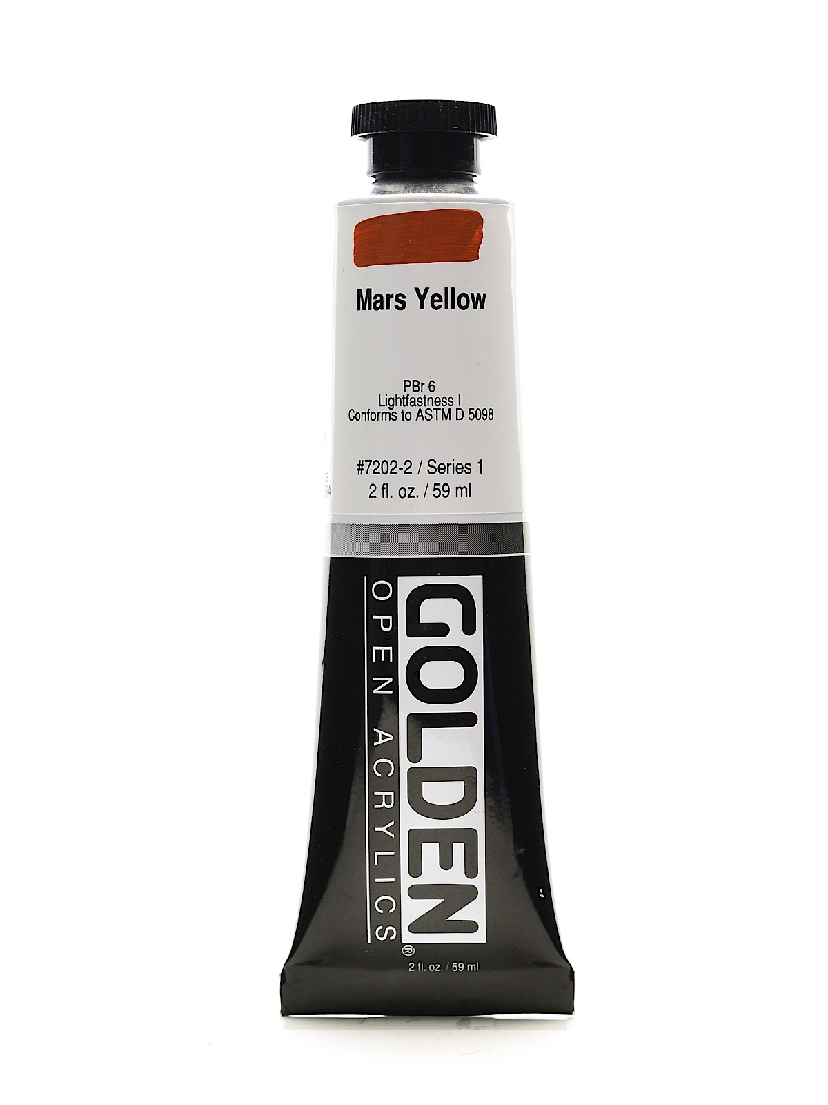 OPEN Acrylic Colors mars yellow 2 oz. tube