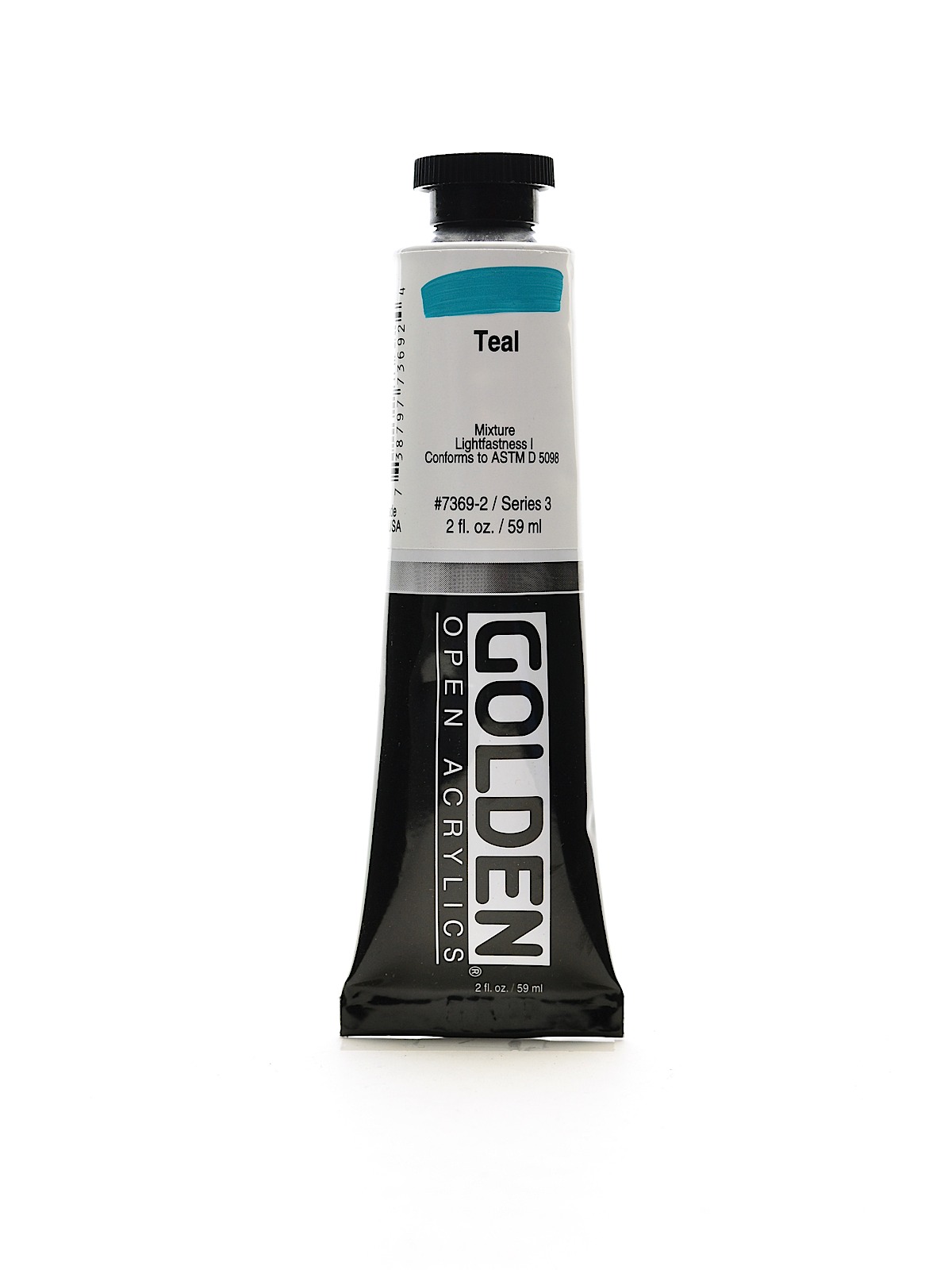 OPEN Acrylic Colors teal 2 oz. tube