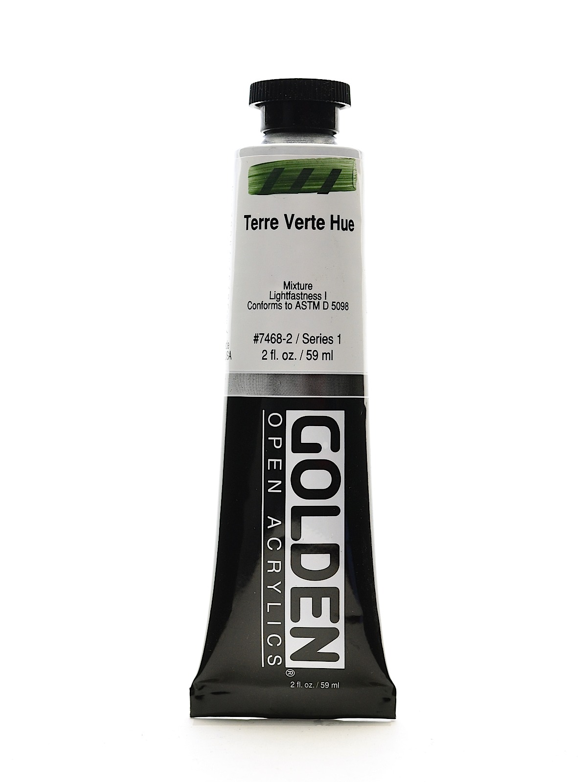 OPEN Acrylic Colors terre verte hue 2 oz. tube