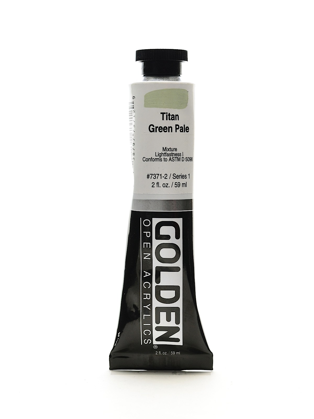 OPEN Acrylic Colors titan green pale 2 oz. tube