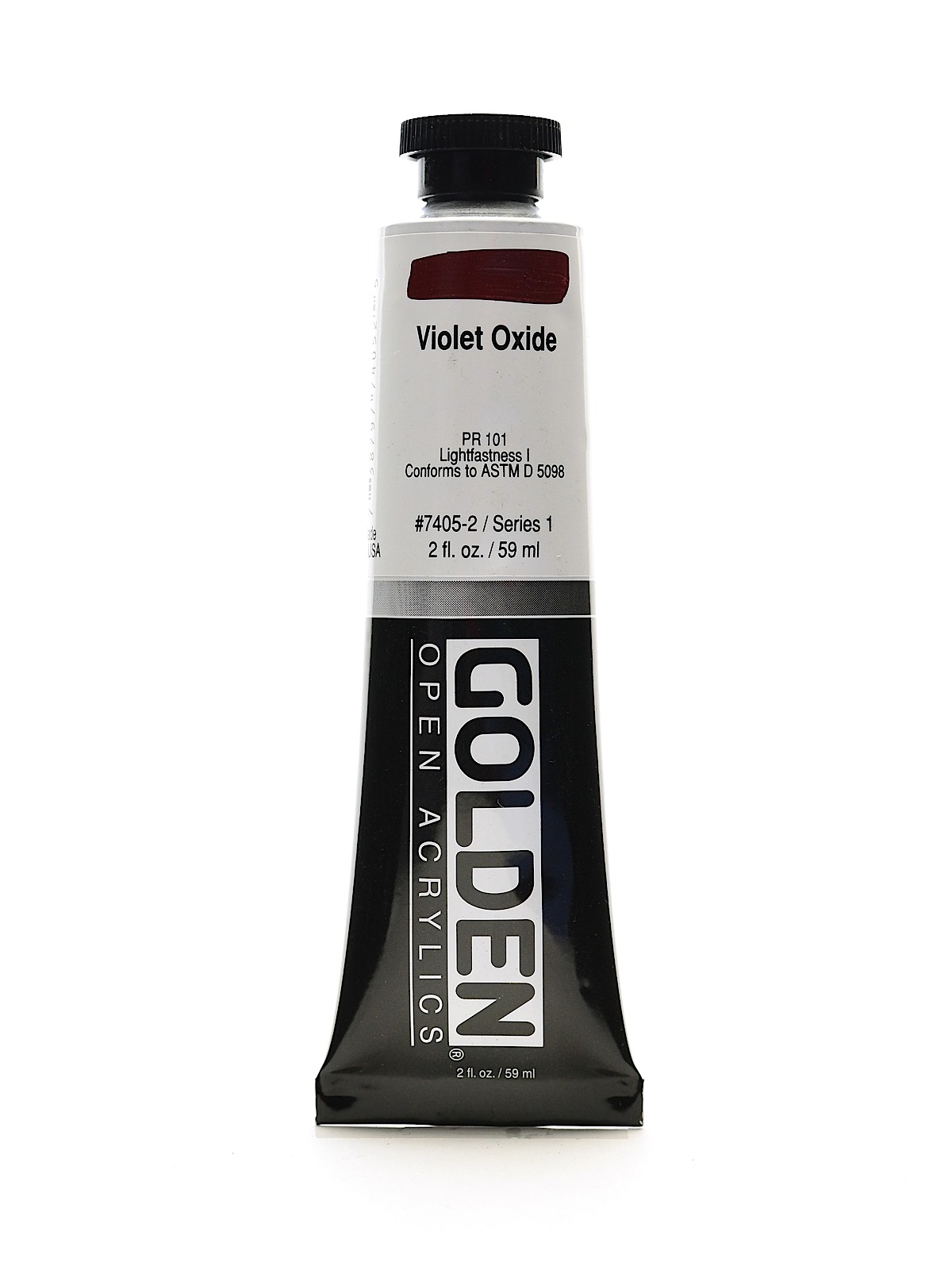 OPEN Acrylic Colors violet oxide 2 oz. tube