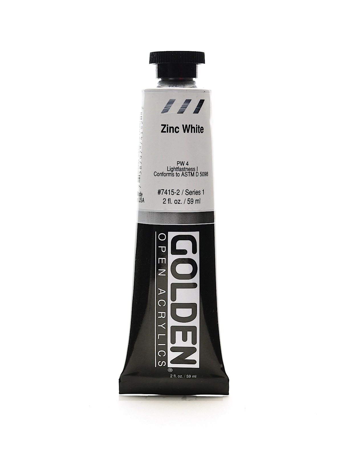 OPEN Acrylic Colors zinc white 2 oz. tube