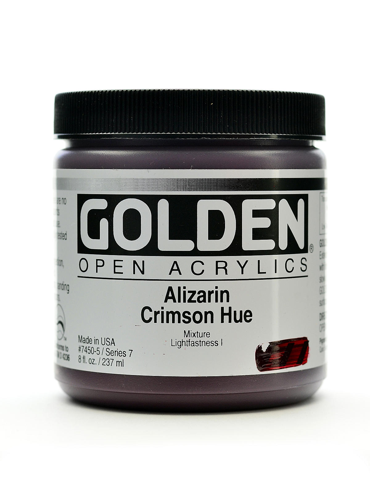 OPEN Acrylic Colors alizarin crimson hue 8 oz. jar