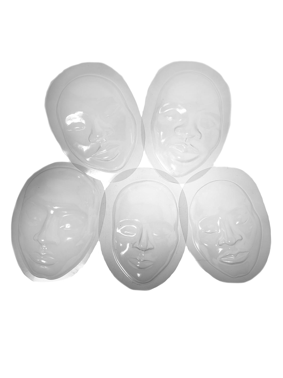 Face Forms 5 Designs Pack Of 10