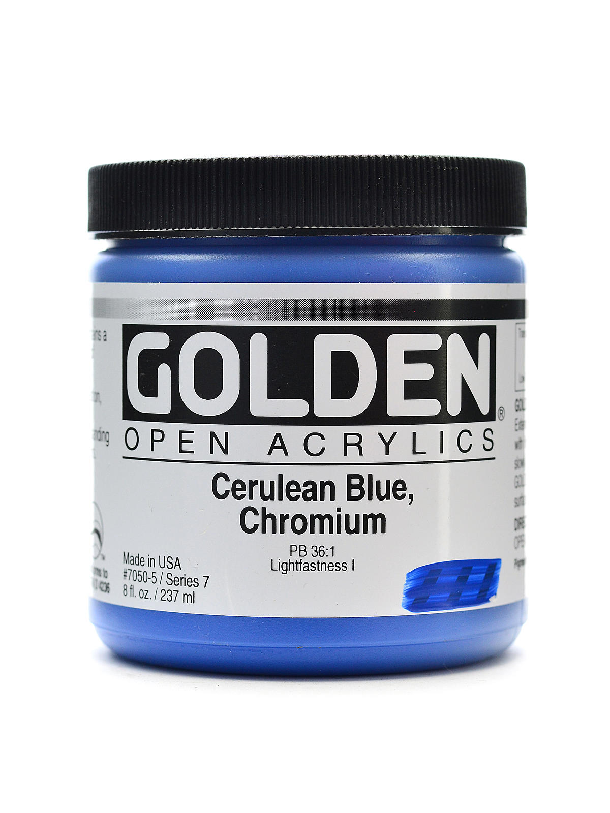 OPEN Acrylic Colors cerulean blue chromium 8 oz. jar