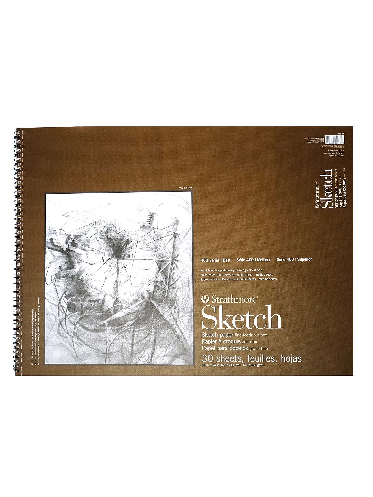 Series 400 Sketch Pads 18 in. x 24 in. 30 sheets