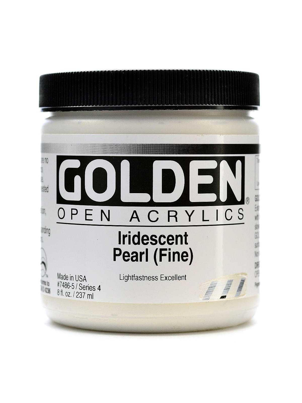 OPEN Acrylic Colors iridescent pearl (fine) 8 oz. jar