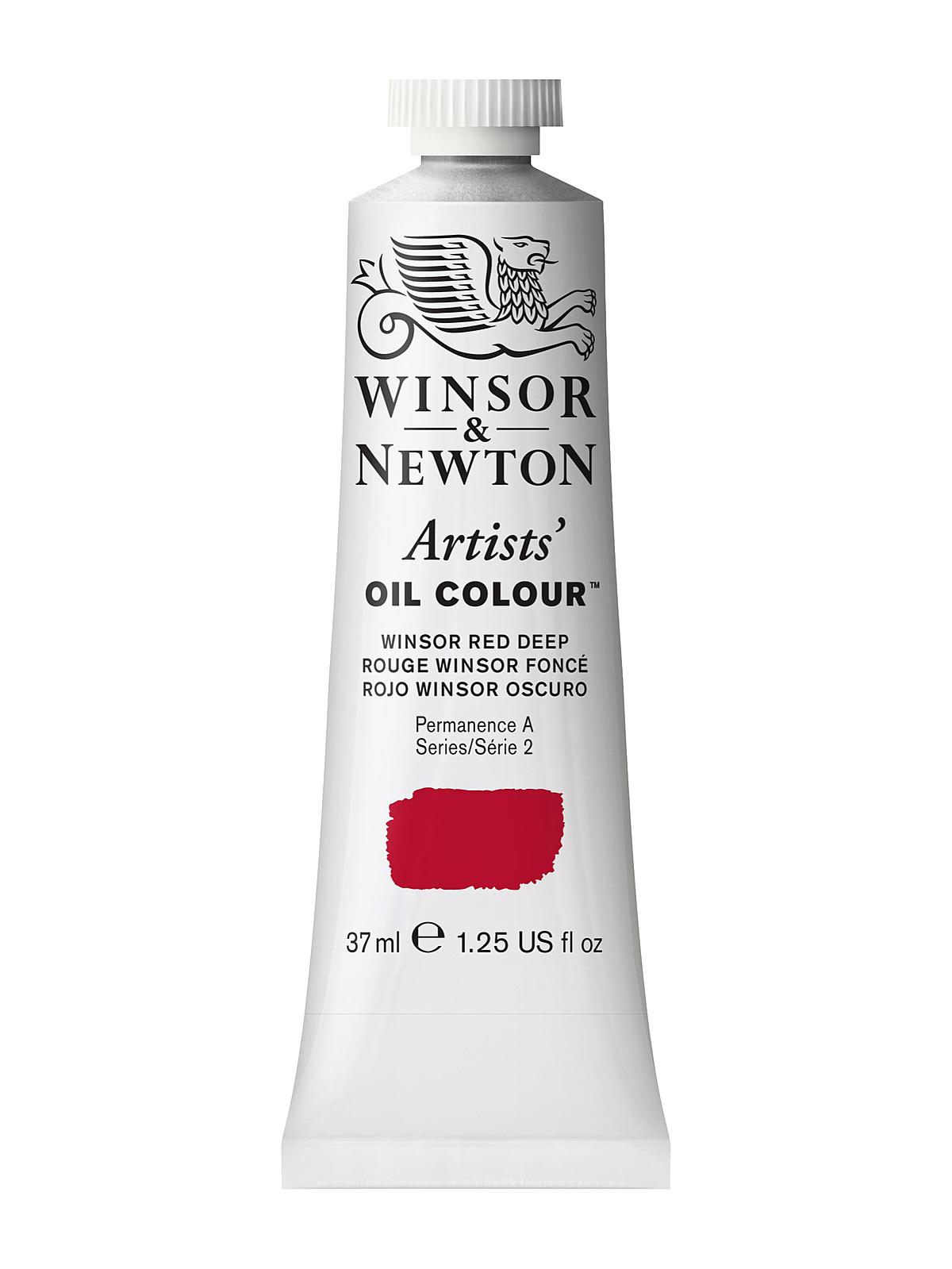 Artists' Oil Colours Winsor red deep 725 37 ml