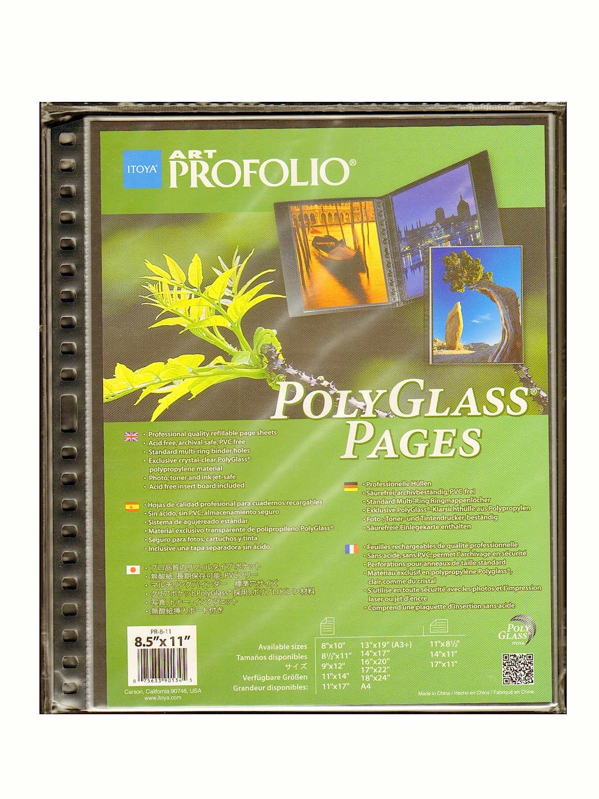 Polyglass Pages 8 1 2 in. x 11 in. vertical pack of 10
