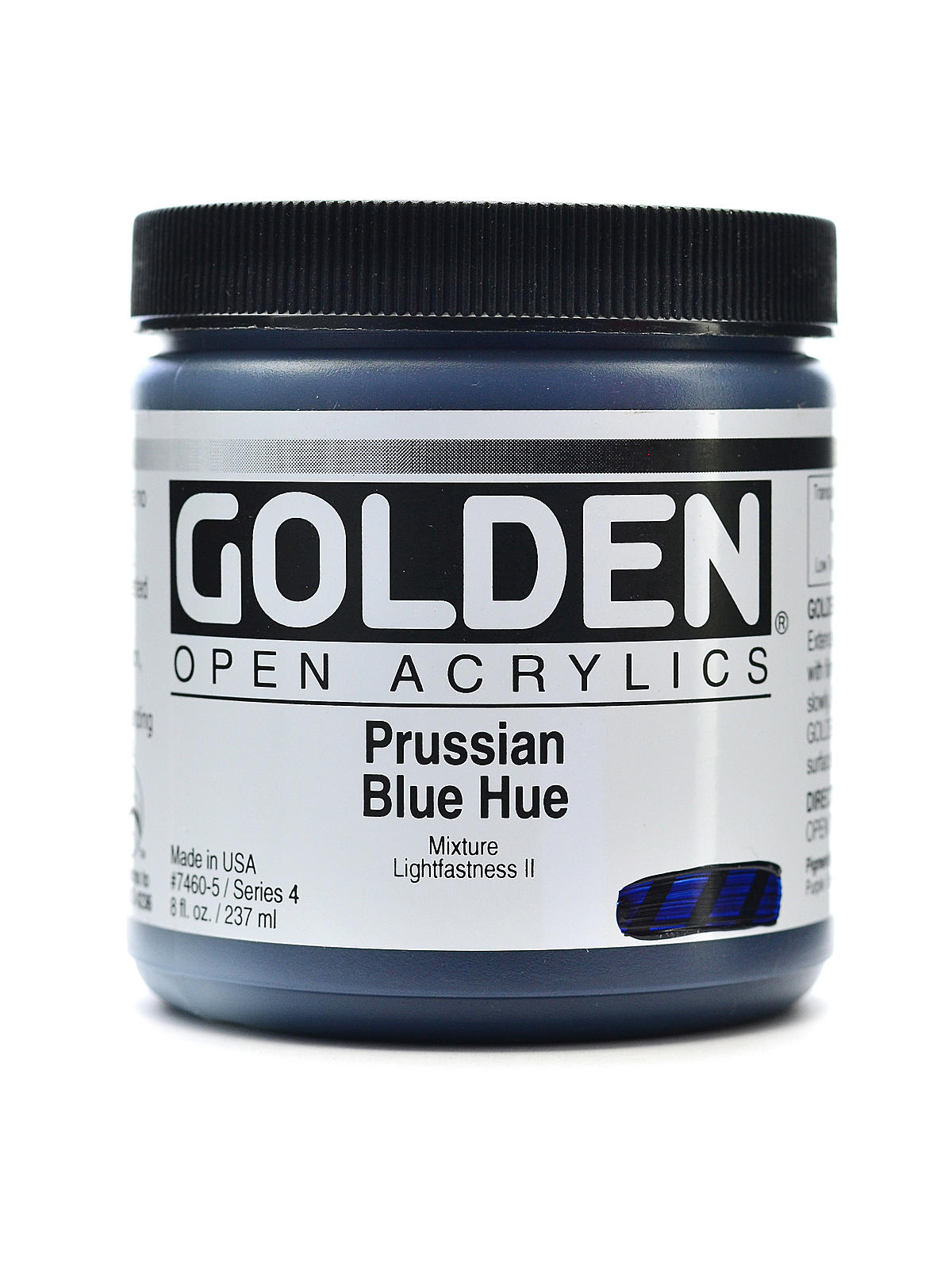 OPEN Acrylic Colors Prussian blue hue 8 oz. jar