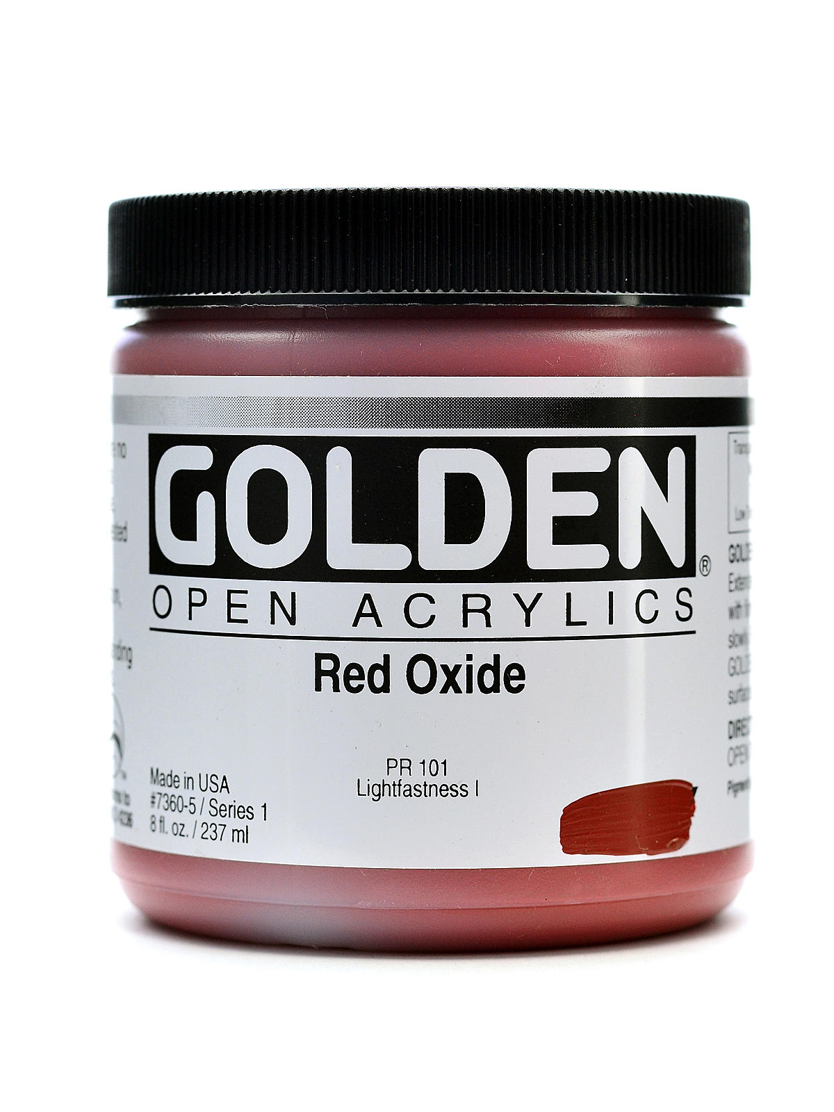 OPEN Acrylic Colors red oxide 8 oz. jar